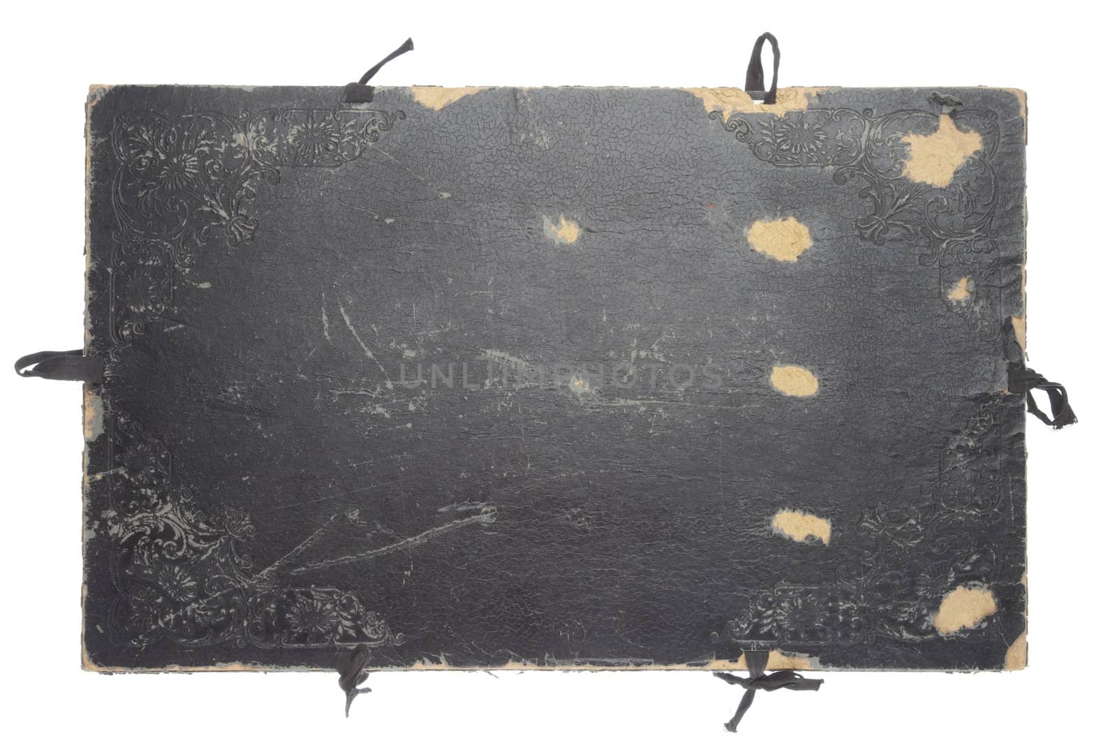 old folder isolated on white background