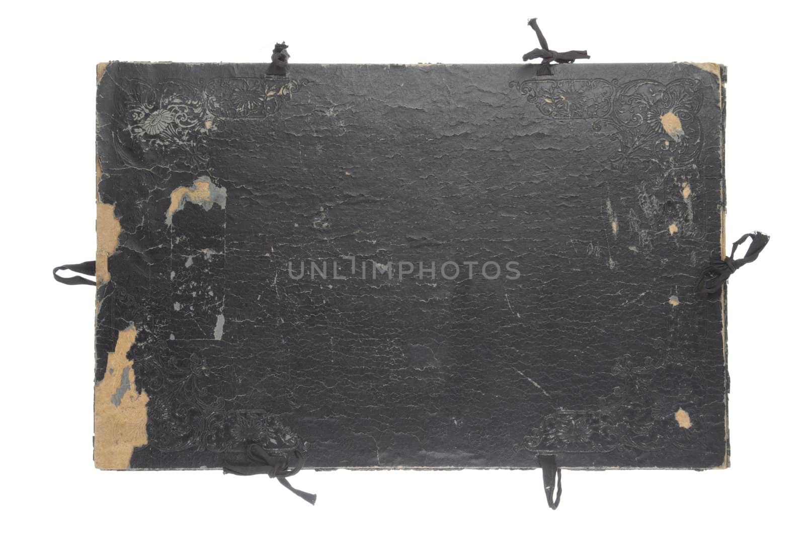 old folder isolated on white background