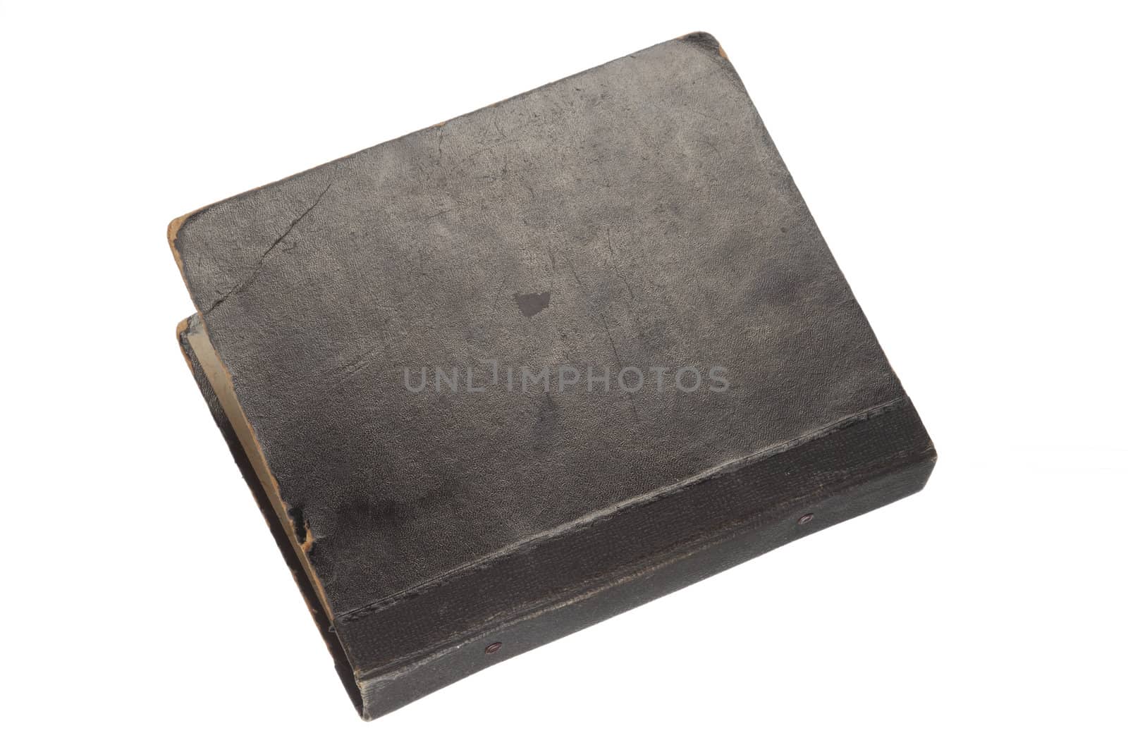 retro-styled big album folio, isolated on white 