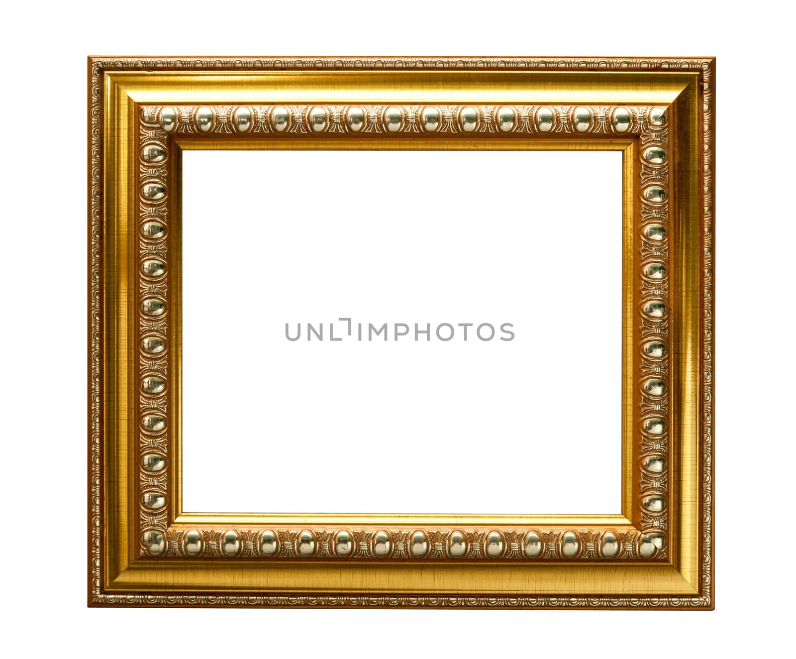 Isolate Wooden frame by Suriyaphoto