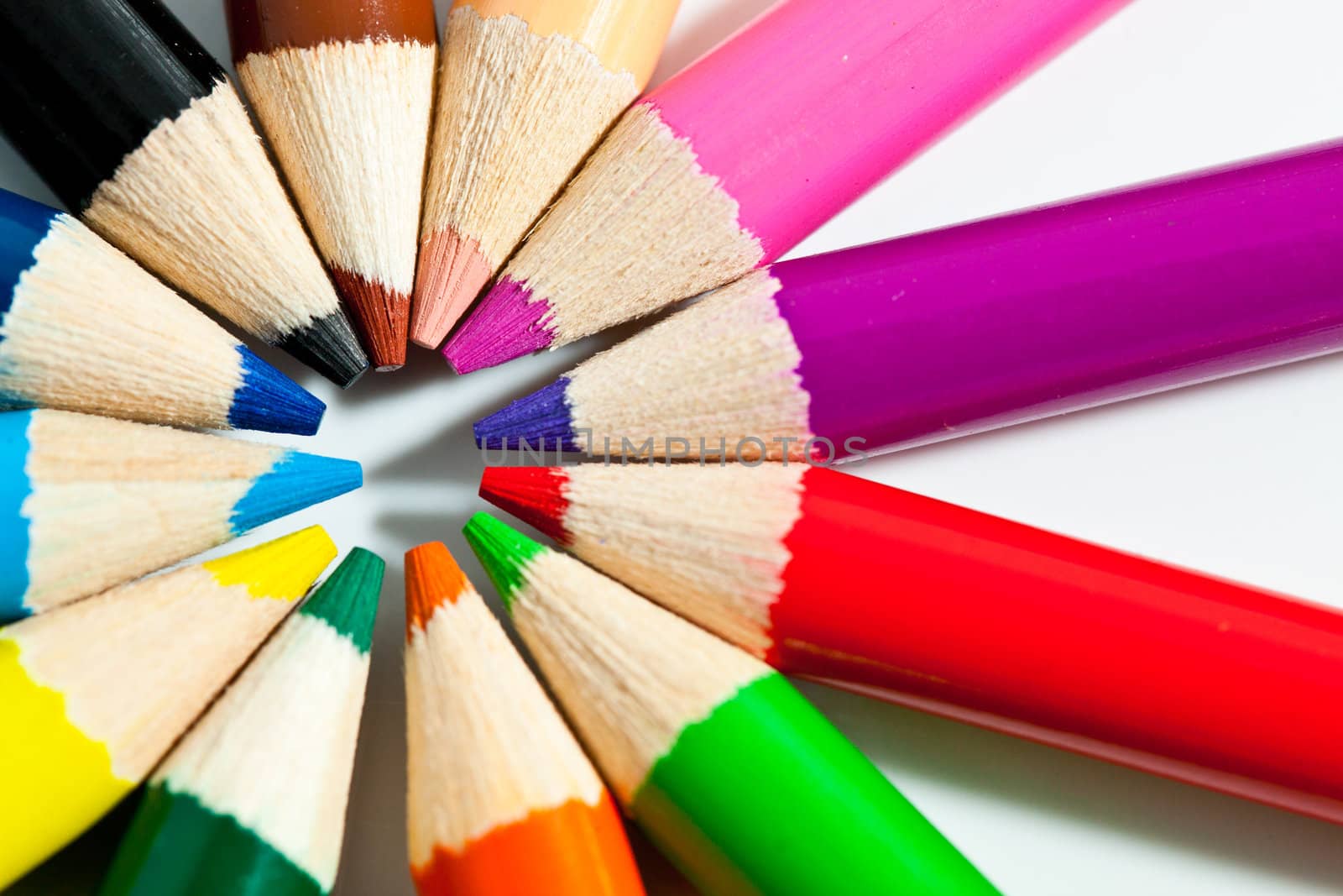 Color Pencils by Suriyaphoto