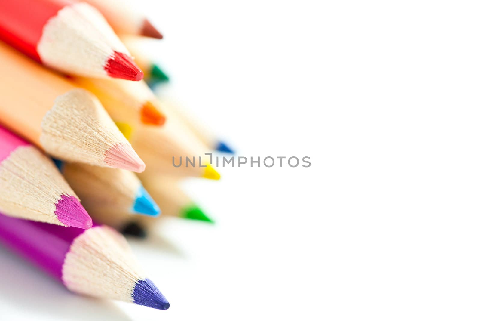 Color Pencils by Suriyaphoto