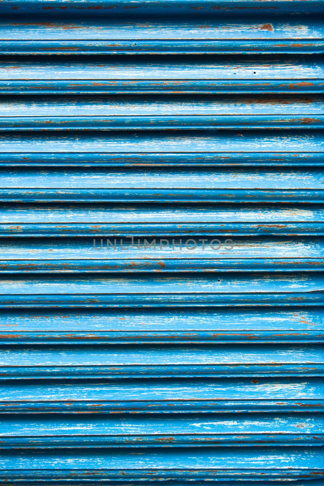 Blue wooden window