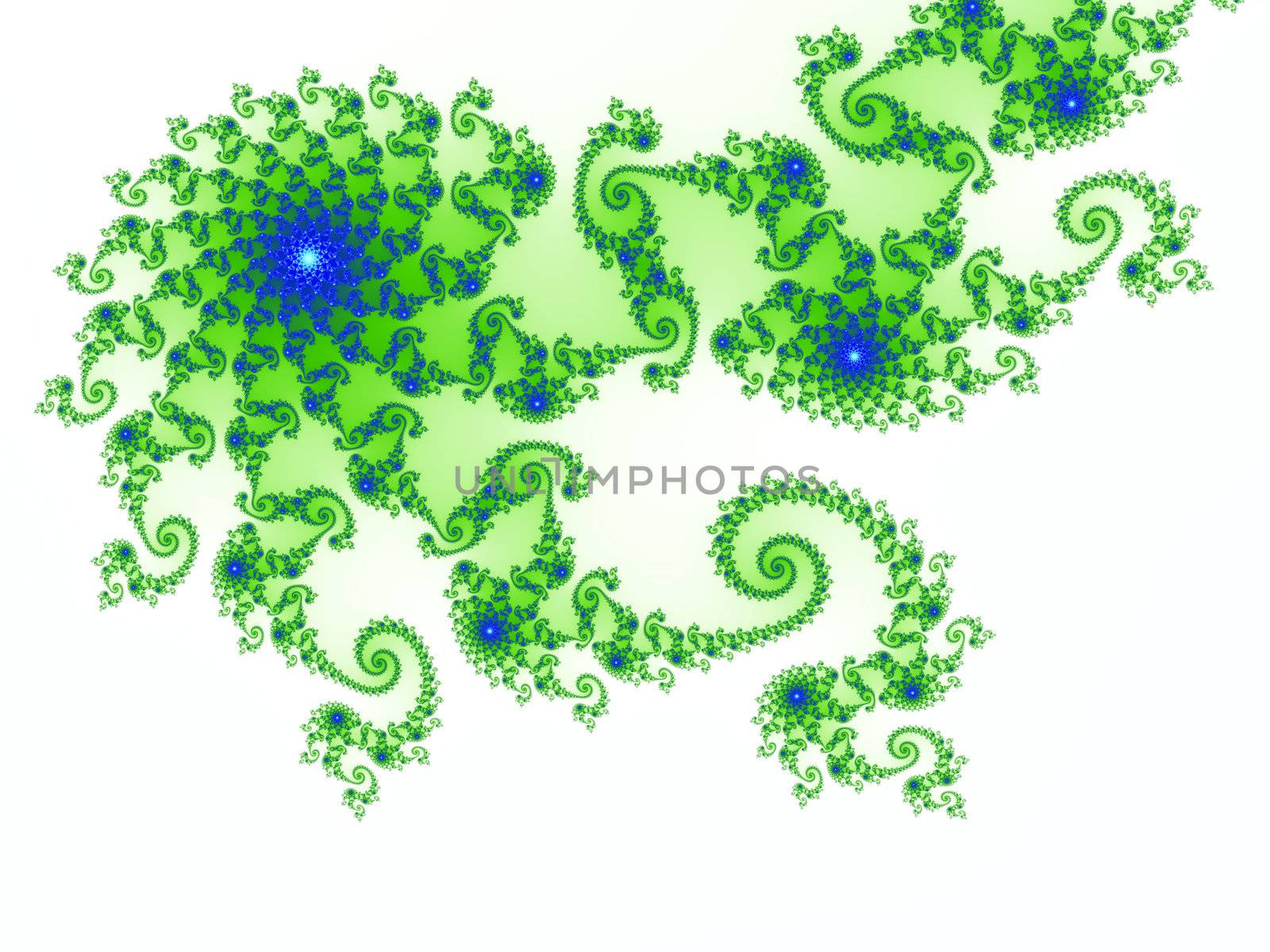 Intricate green-blue fractal design based on julia set by PiLens