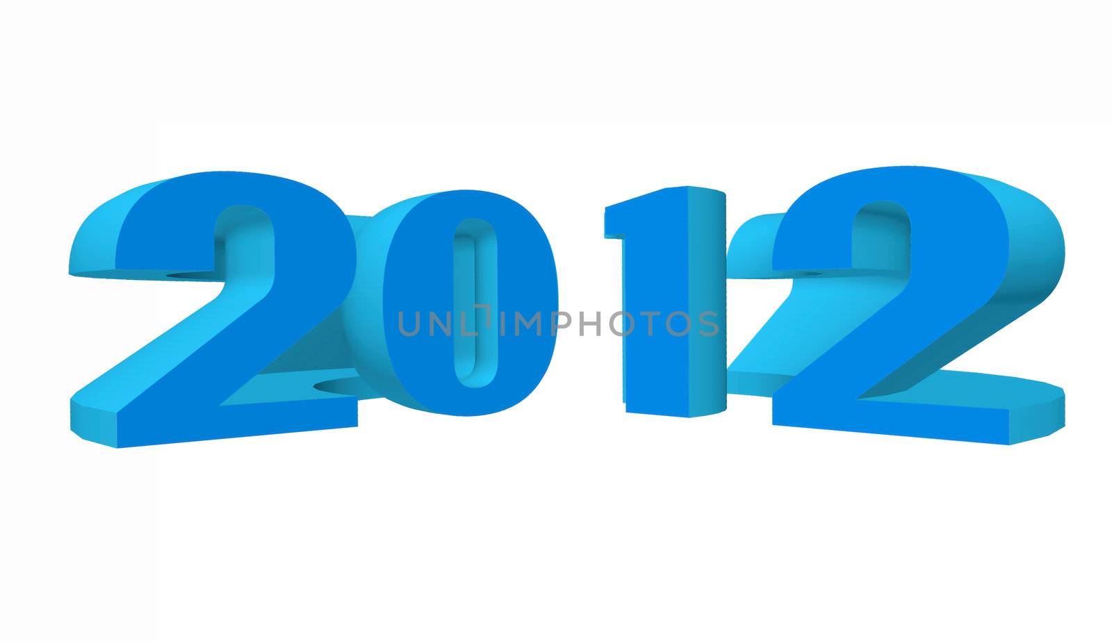 3d - 2012, Happy New Year by rufous