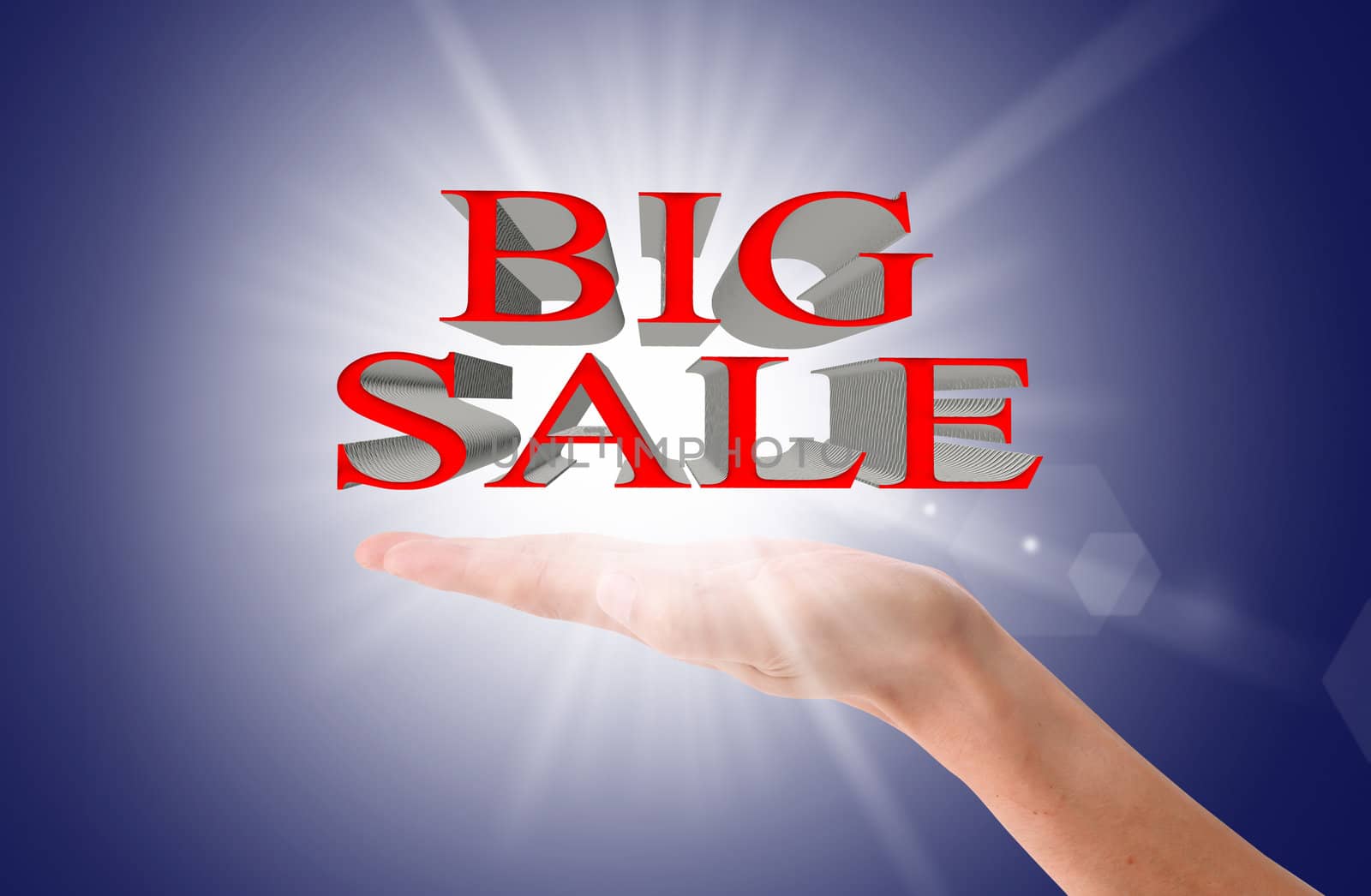 Big sale discount advertisement