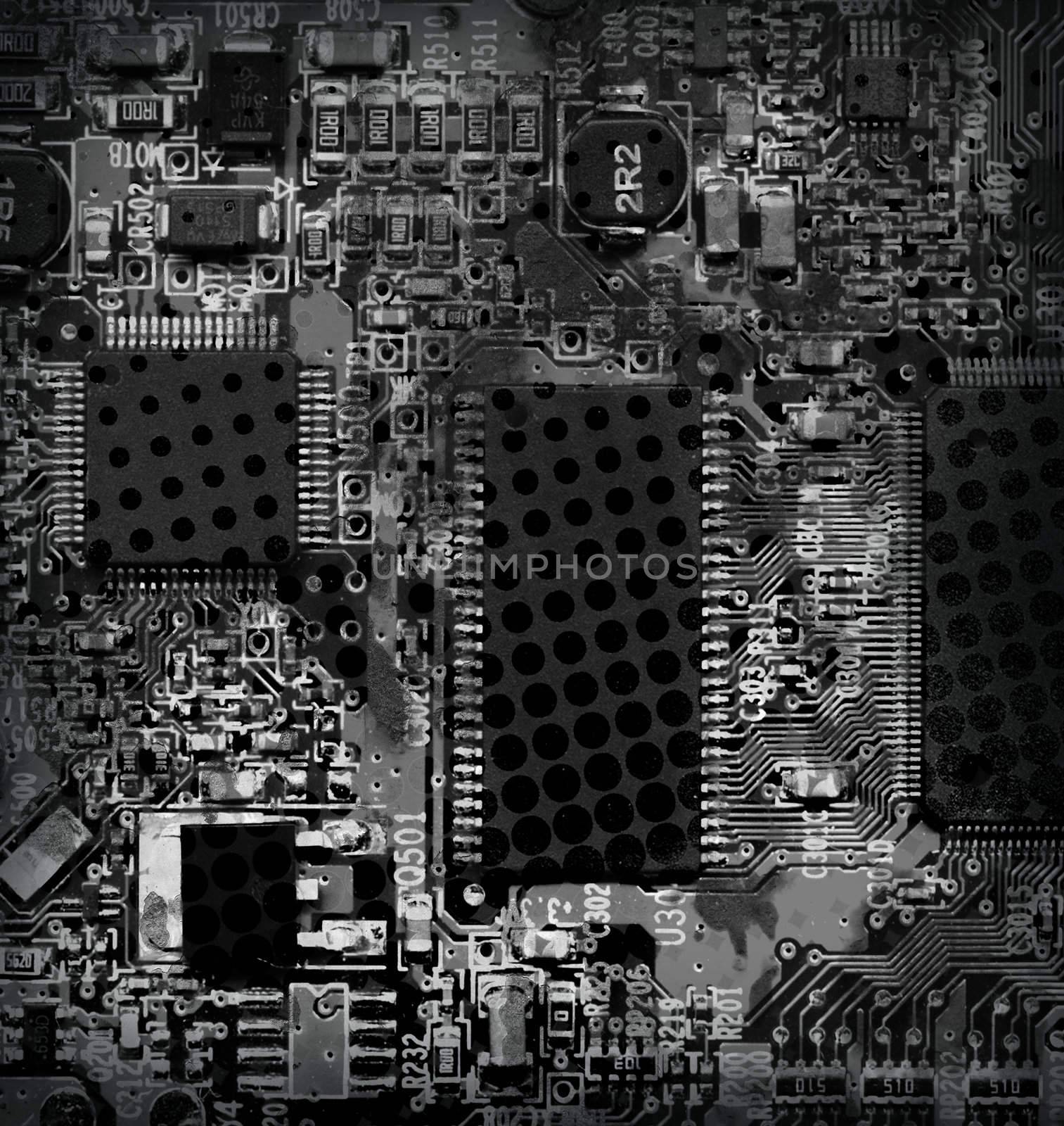 grunge circuit board by jeremywhat