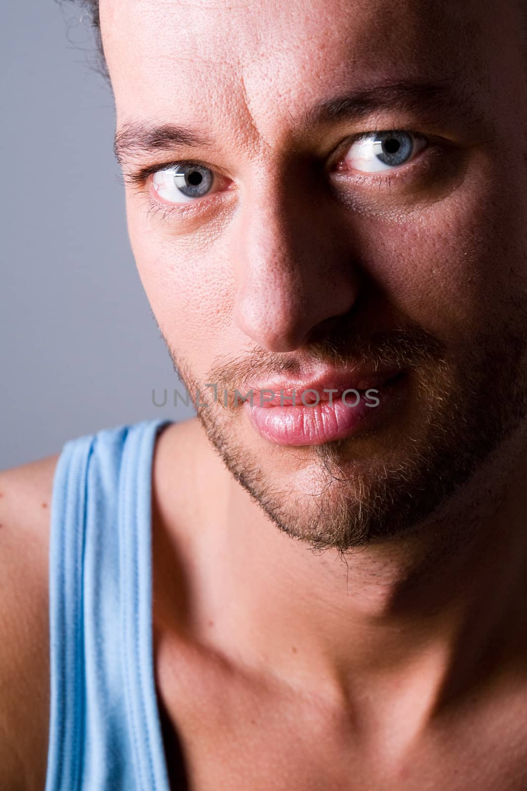 Studio portrait of a young adult man