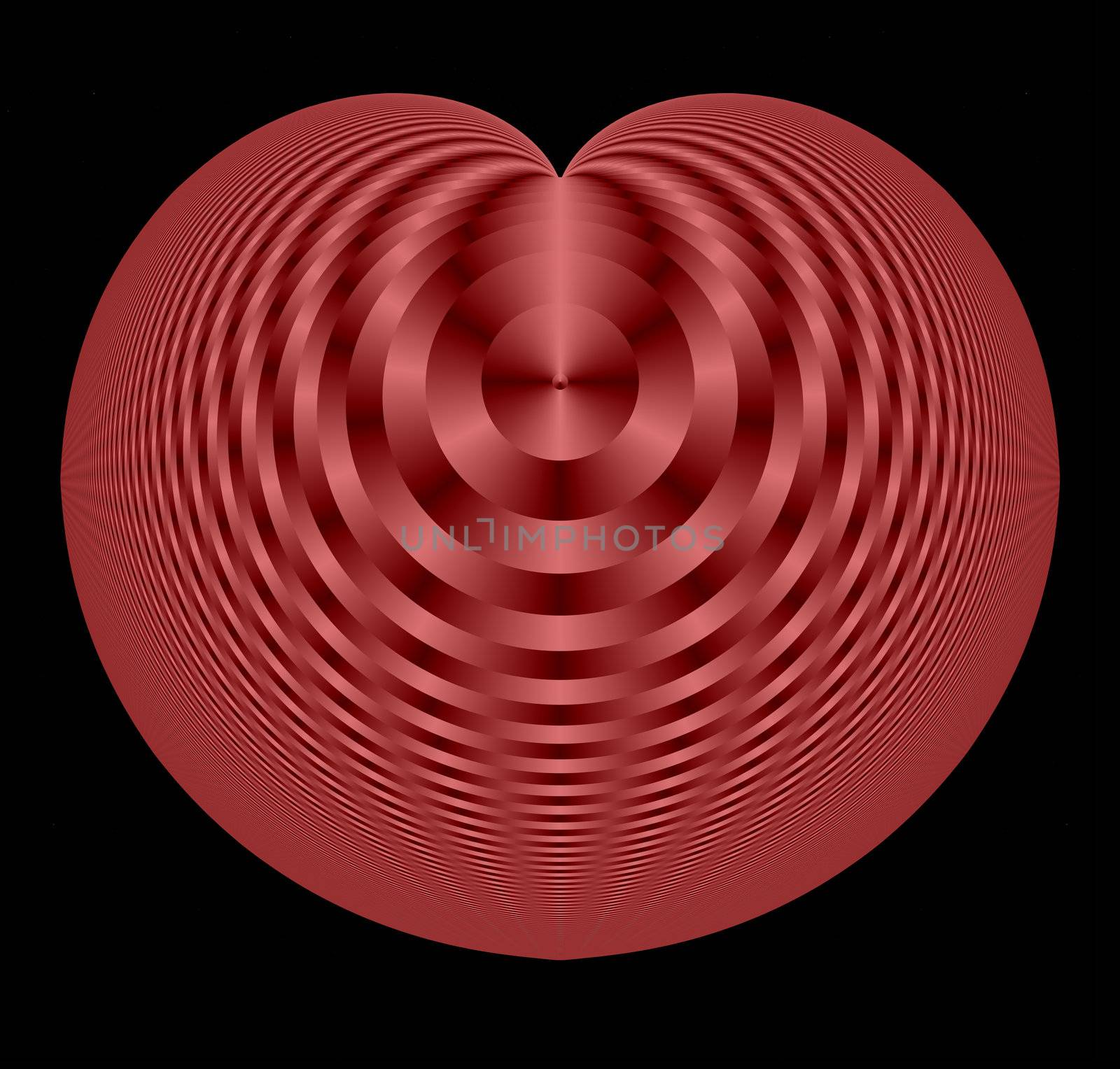 A stylized heart.