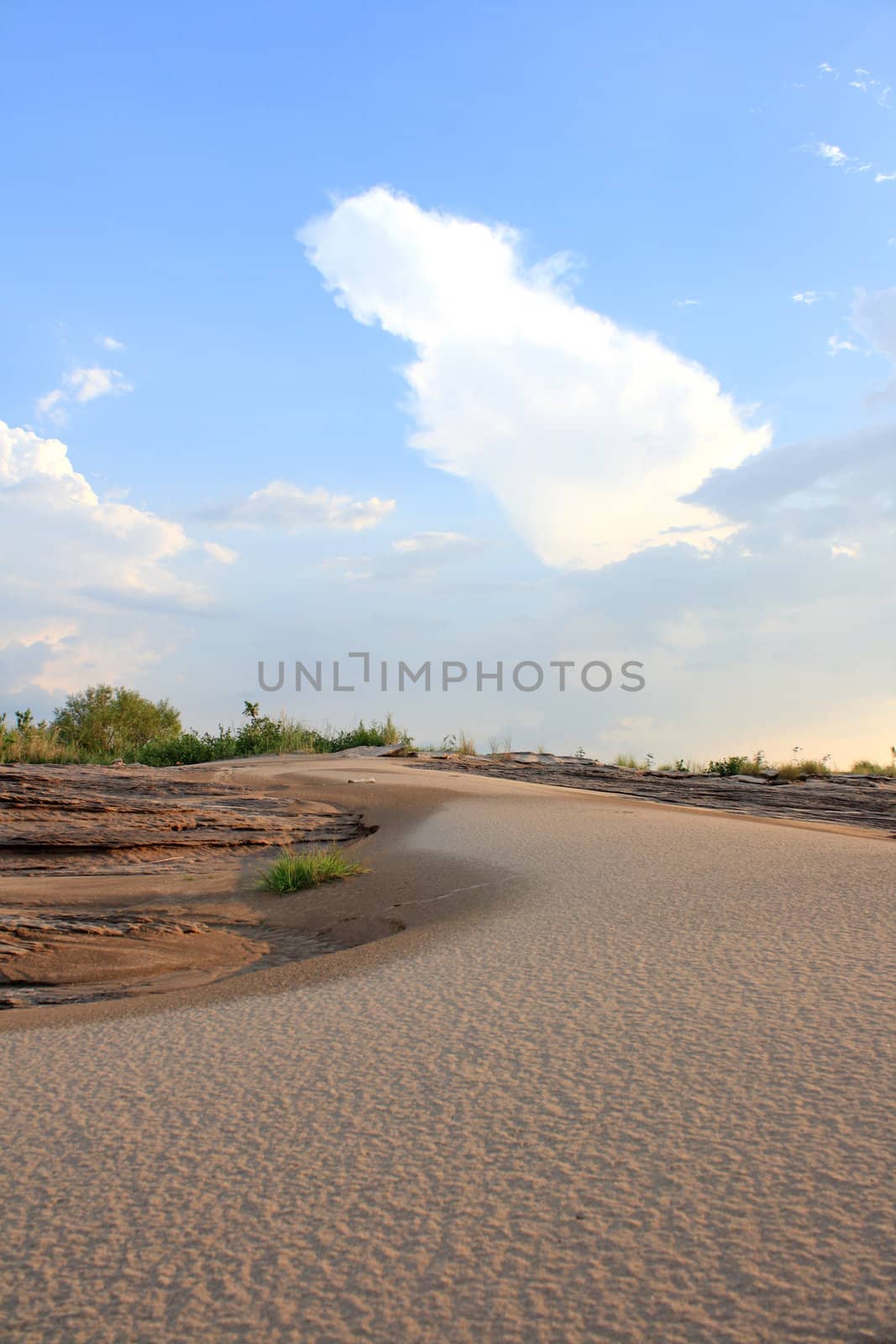 A image of Landscape and river hill