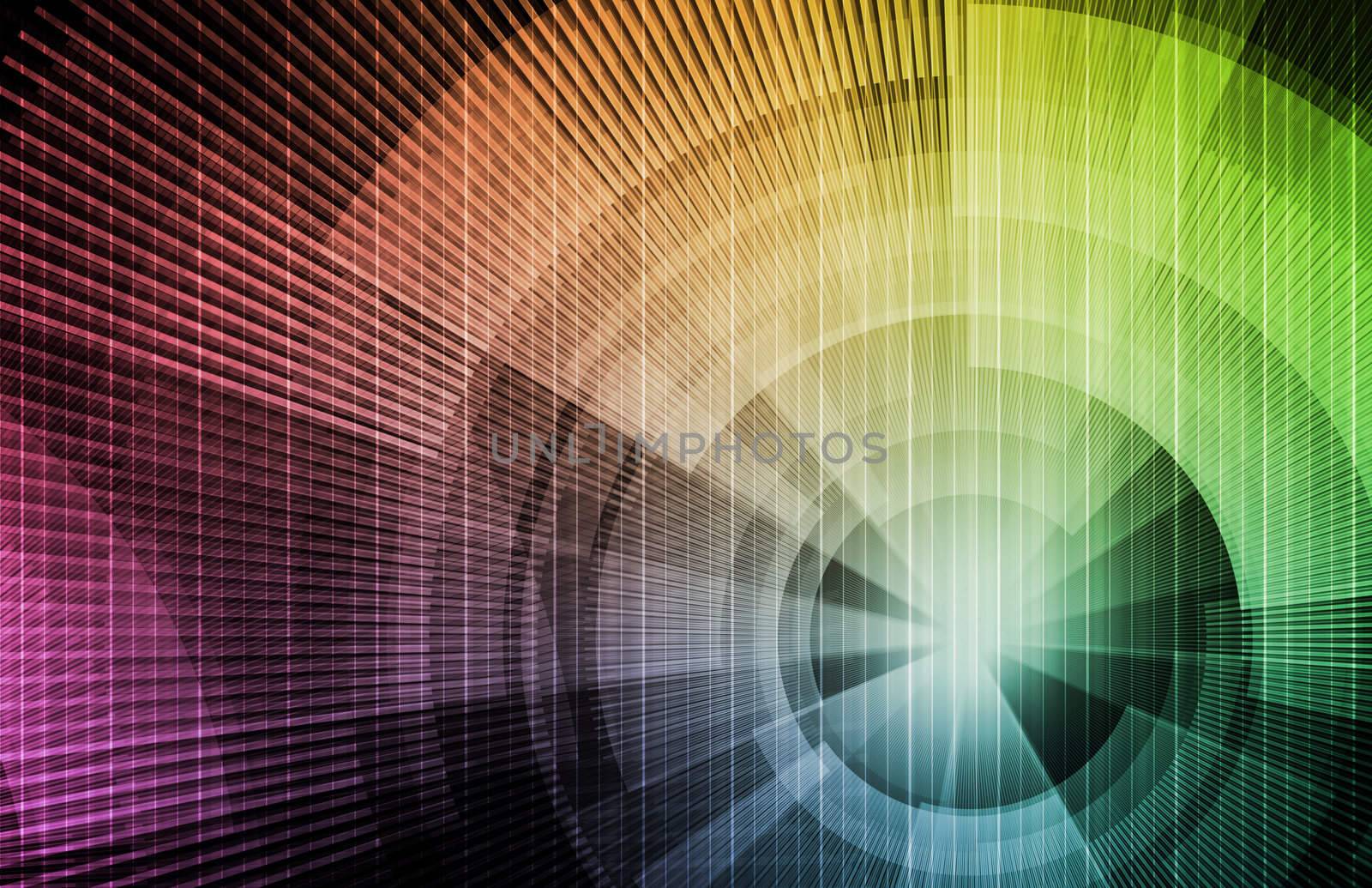 Internet World Wide Web Abstract Tech Background
