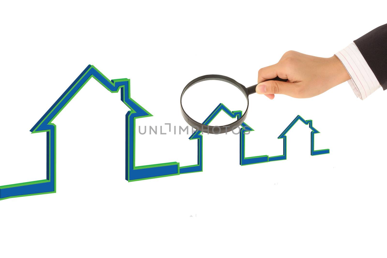 Searching Hot Property with Magnifying Glass by rufous