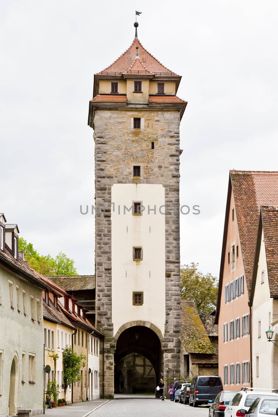 An image of the medieval town Rothenburg in Germany