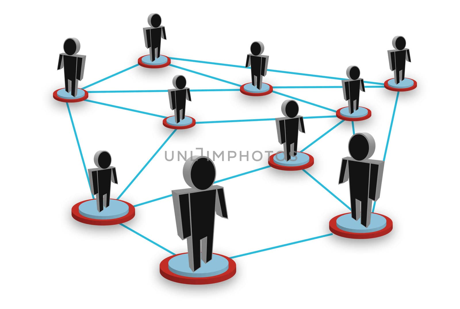 Abstract network on a white background