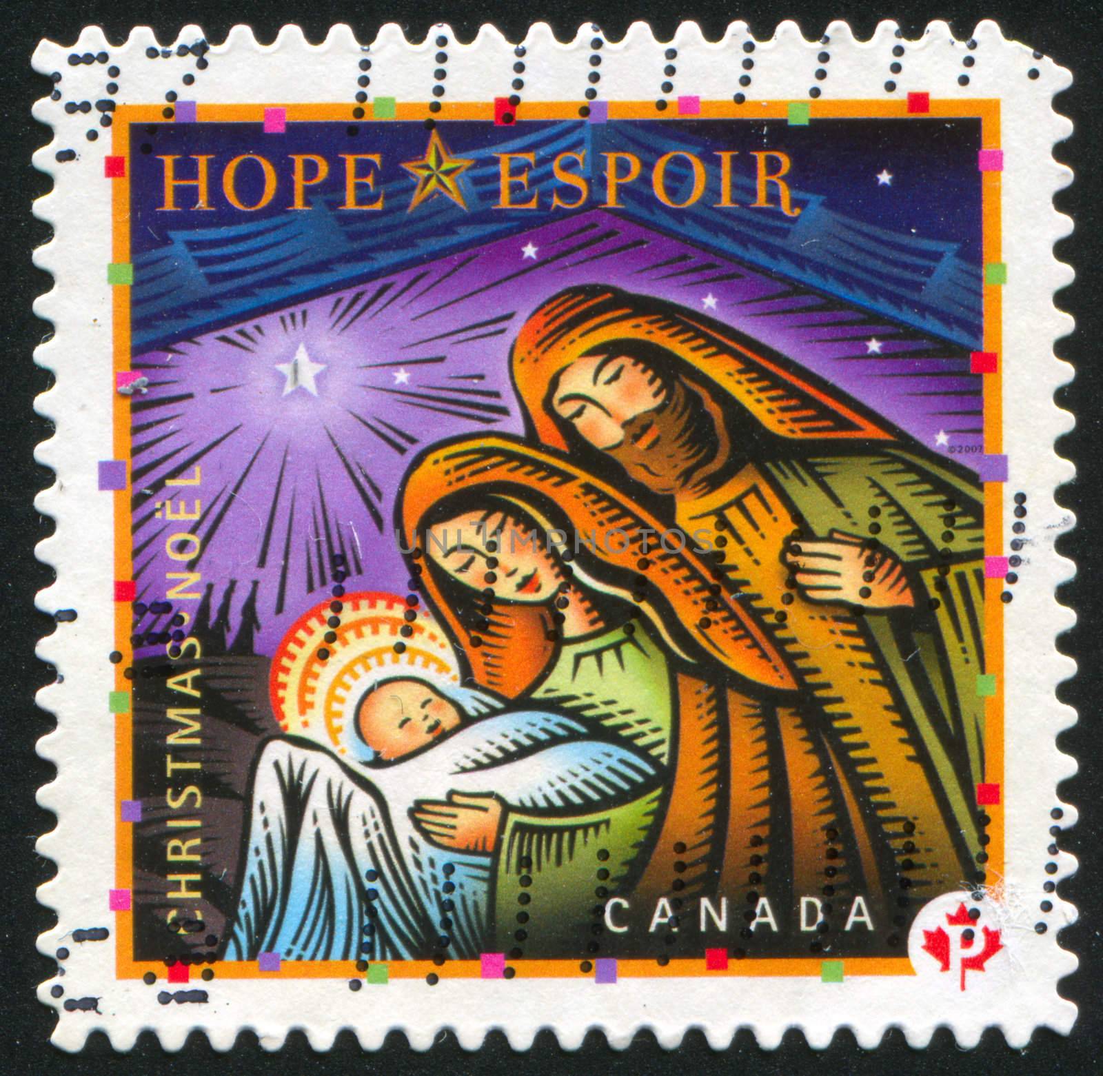 CANADA - CIRCA 2007: stamp printed by Canada, shows Holy Family, circa 2007