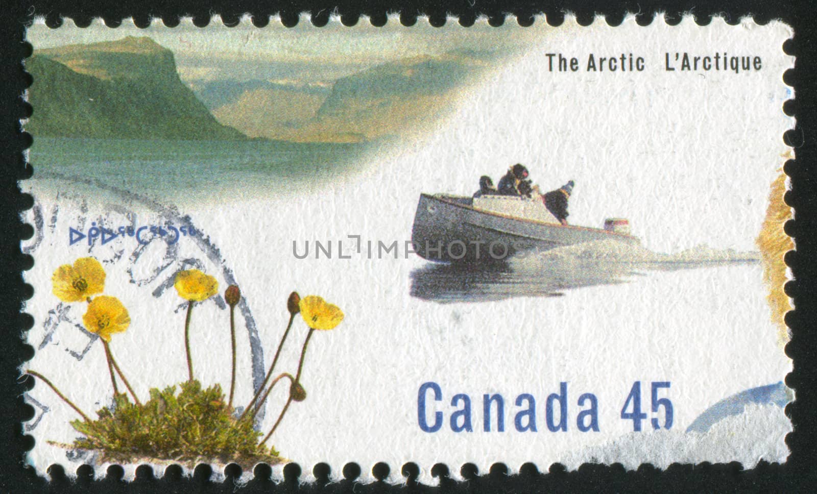 CANADA - CIRCA 1995: stamp printed by Canada, shows cargo canoe, circa 1995