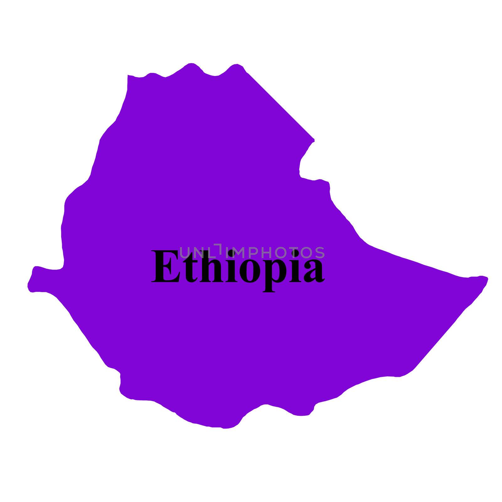 Ethiopia map textures and backgrounds. illustration.