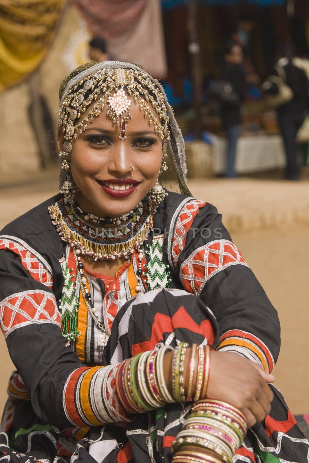 Portrait of a Kalbelia Dancer by JeremyRichards