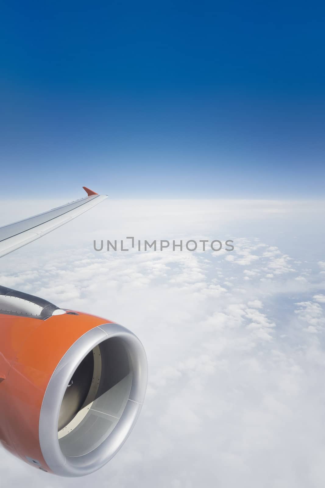 An image of a flight over the clouds