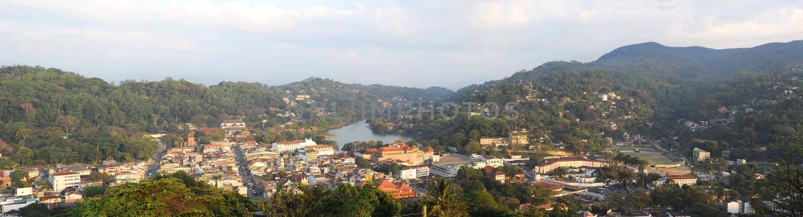 panorama of Kandy - ancient capital of Sri Lanka