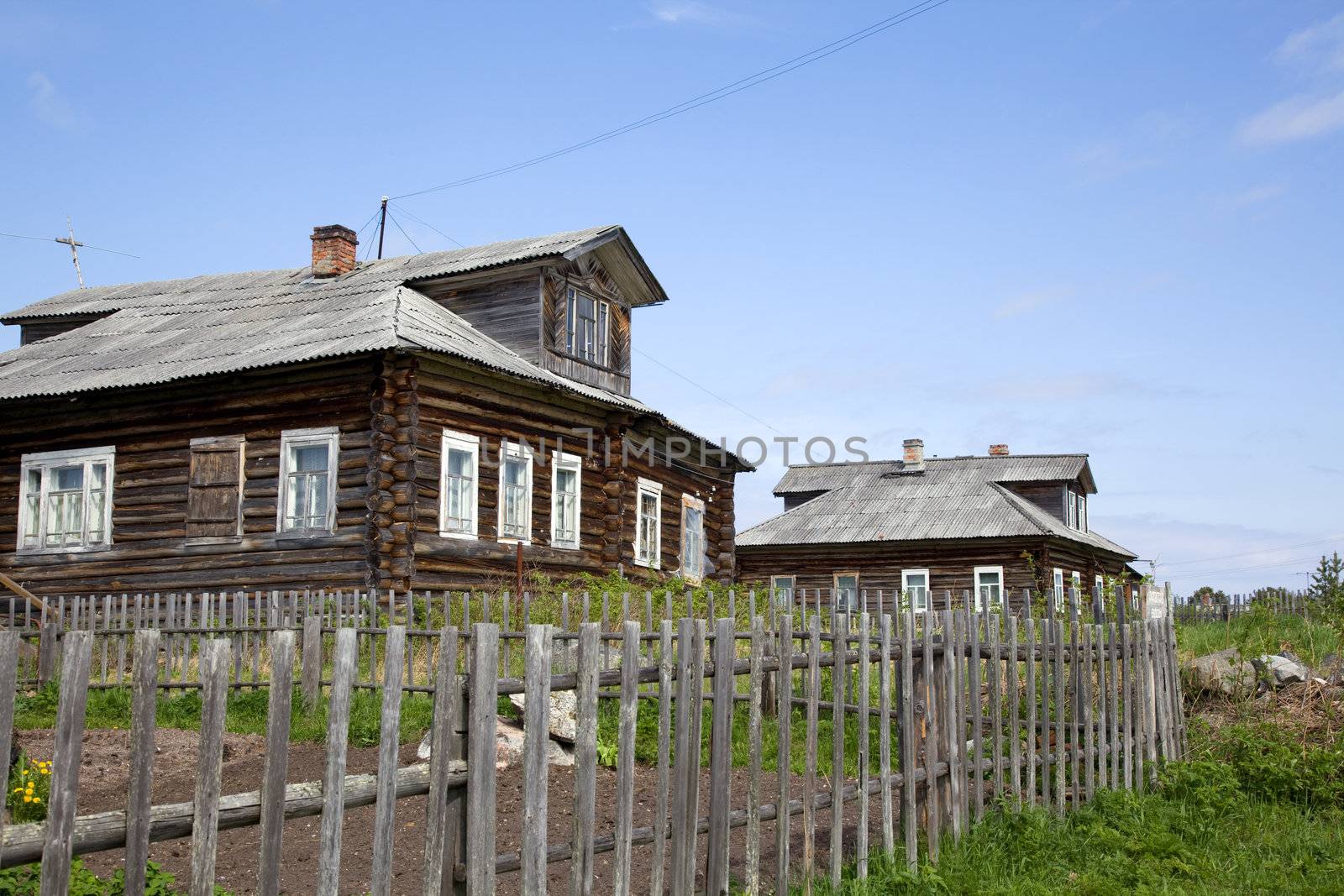 Rural landscape. Road. blue sky