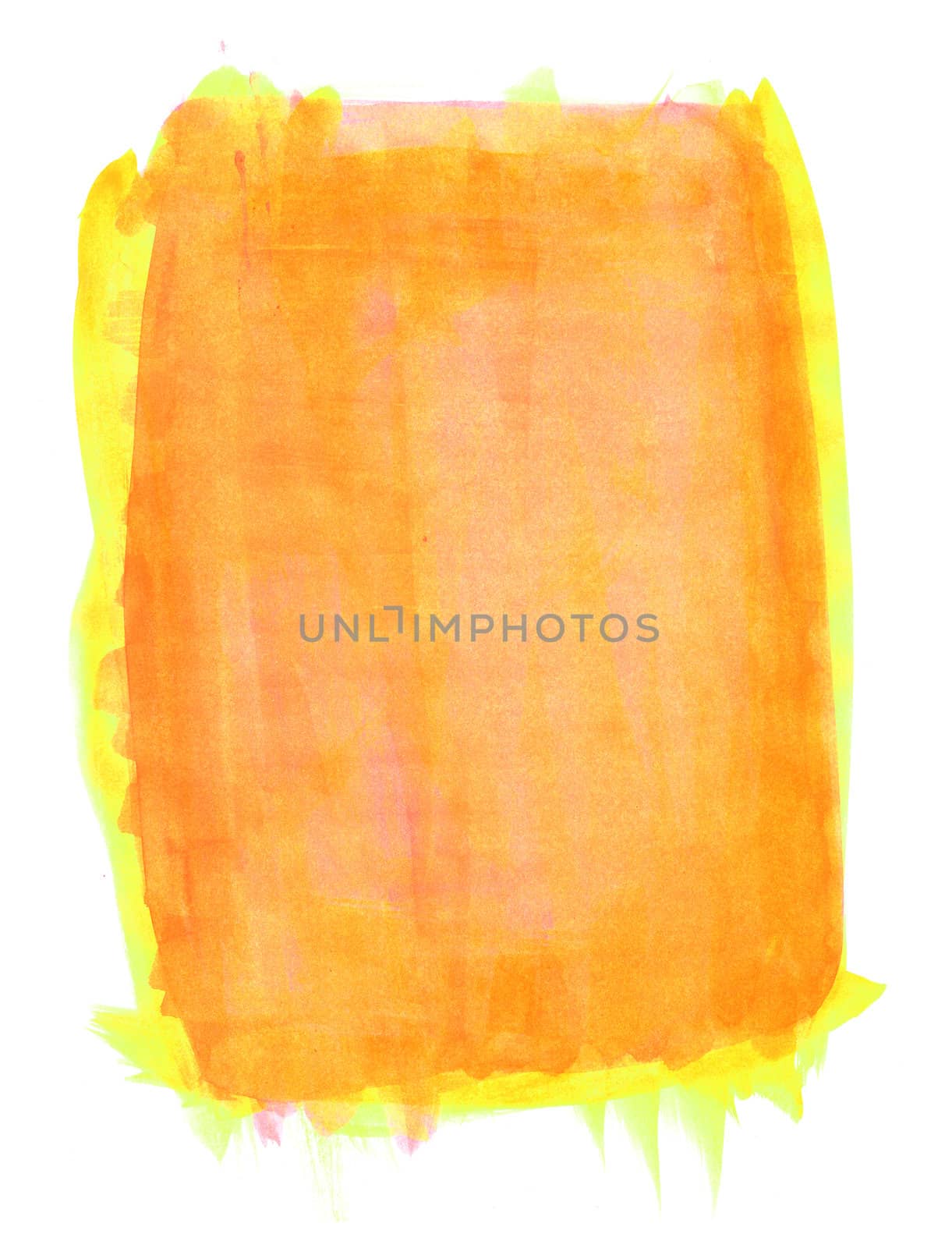 Orange water color frame background texture