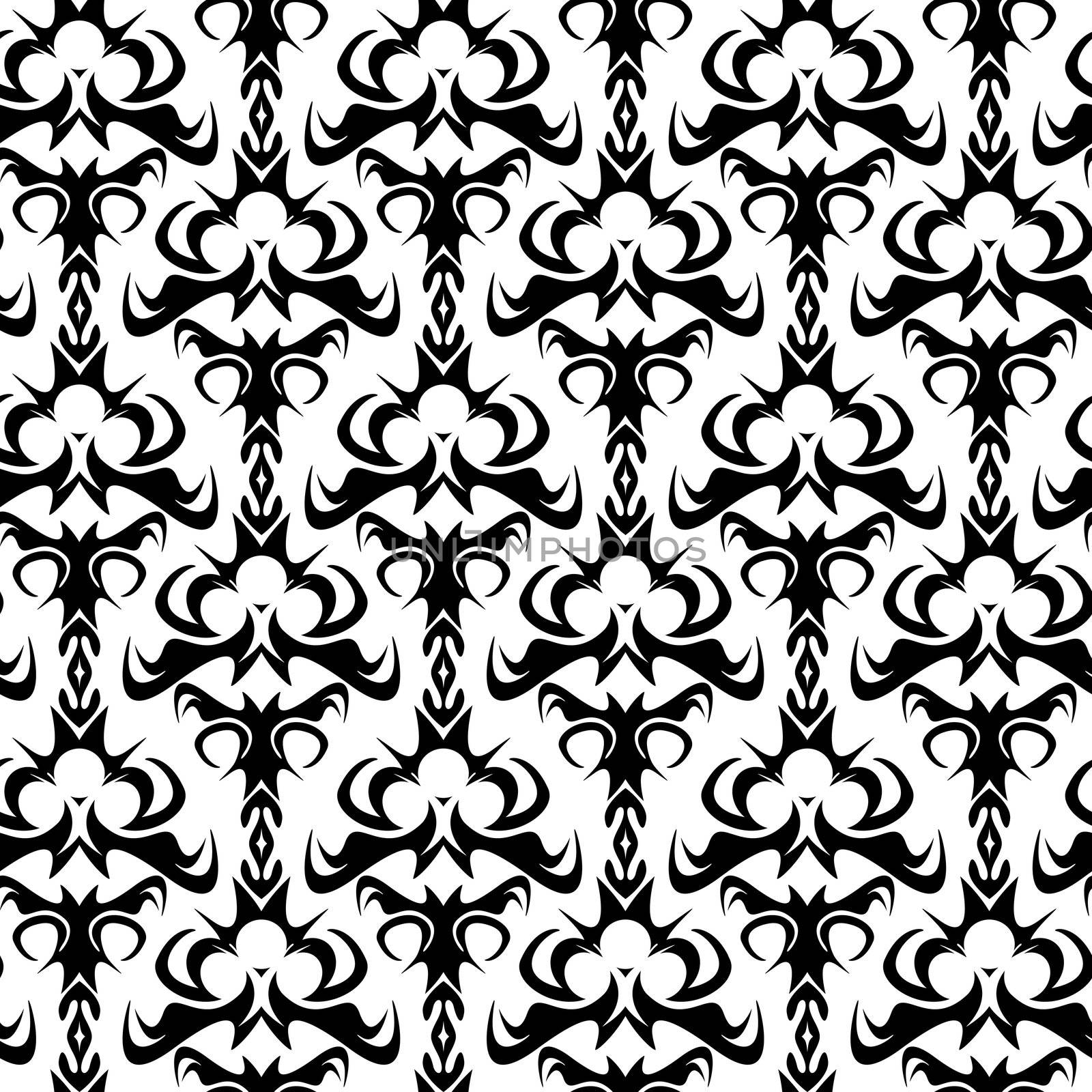 A seamless damask pattern or texture in vector format