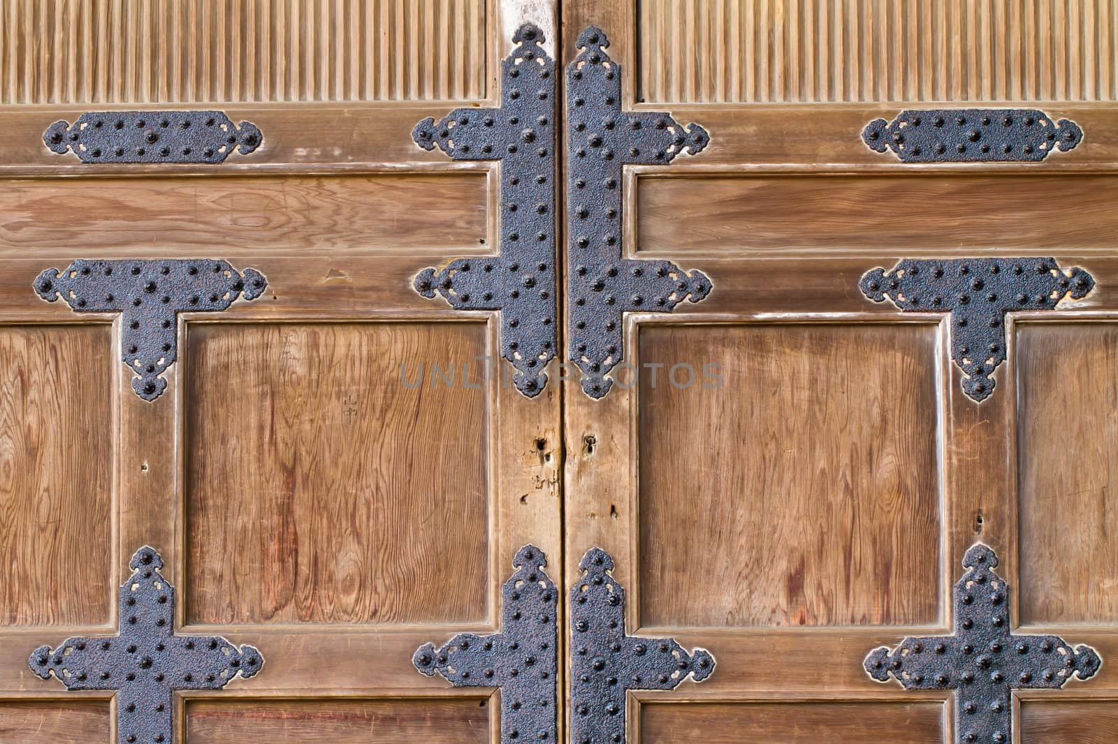 Traditional Japanese door.