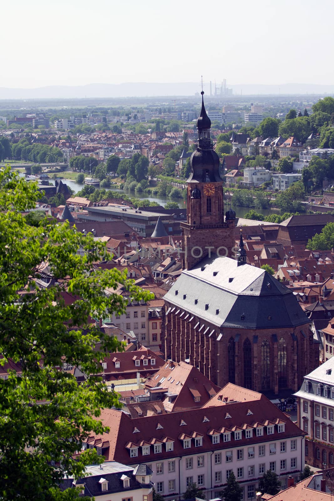 The medieval European city of Heidelberg in Southern Germany