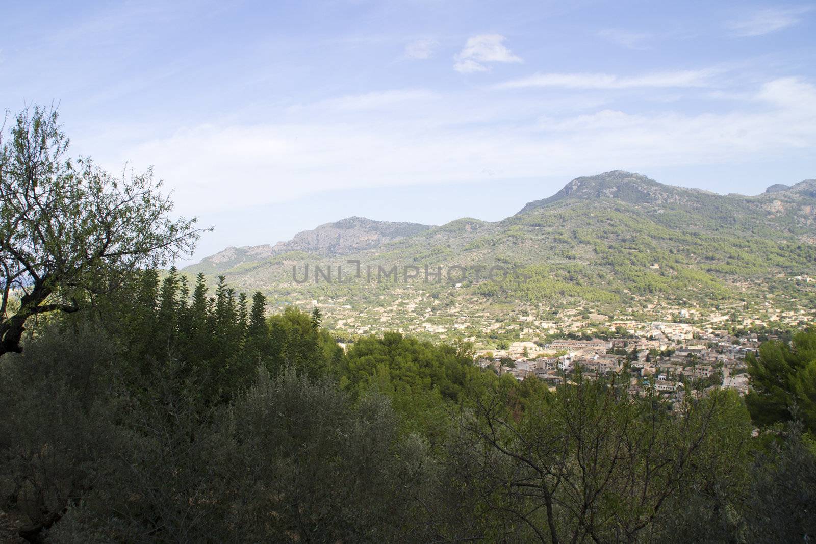 village between the mountains of Mallorca by ladyminnie