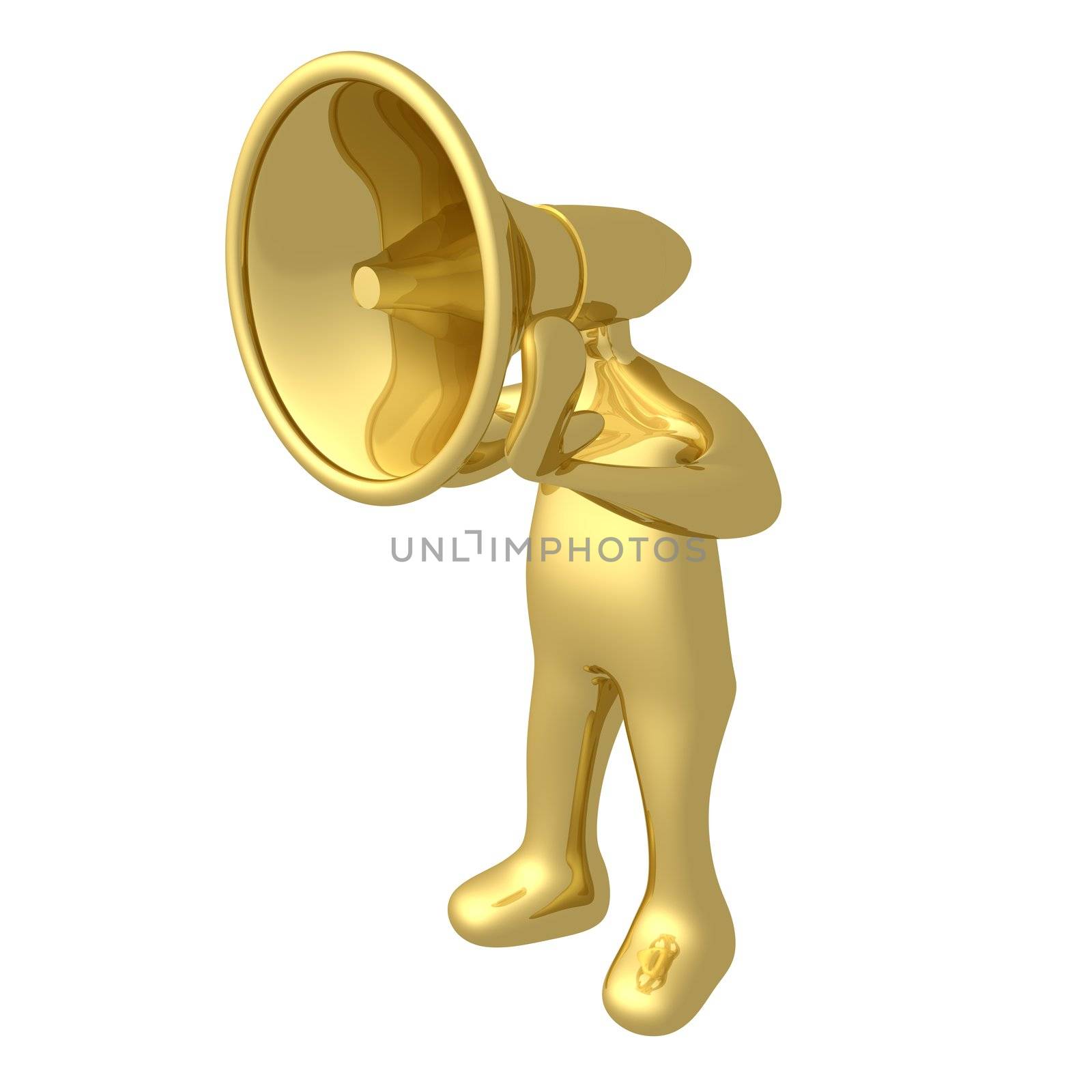 Computer generated image - Megaphone Person