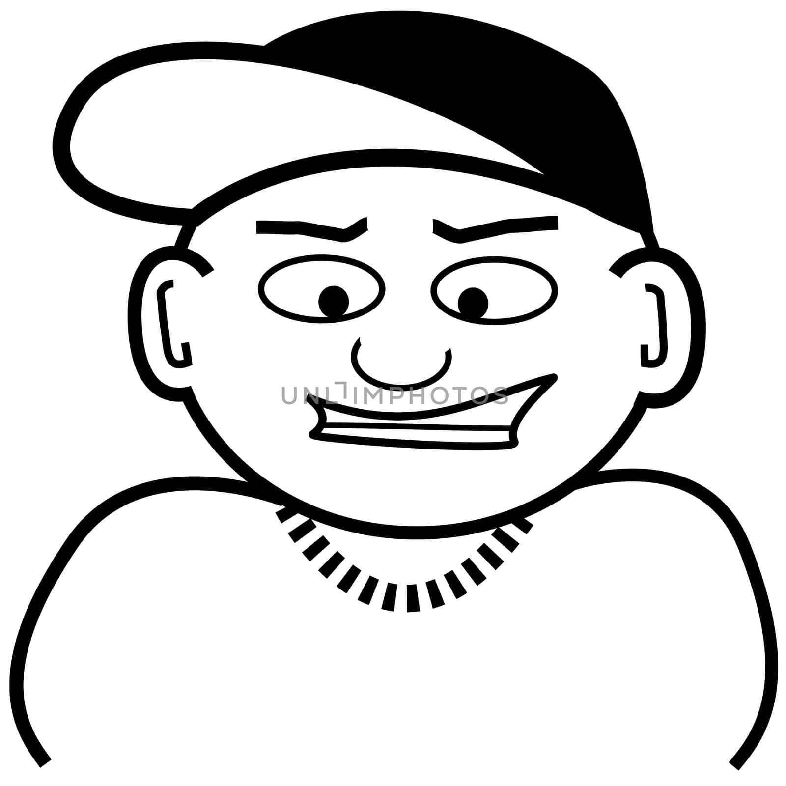 clip art of a little homeboy