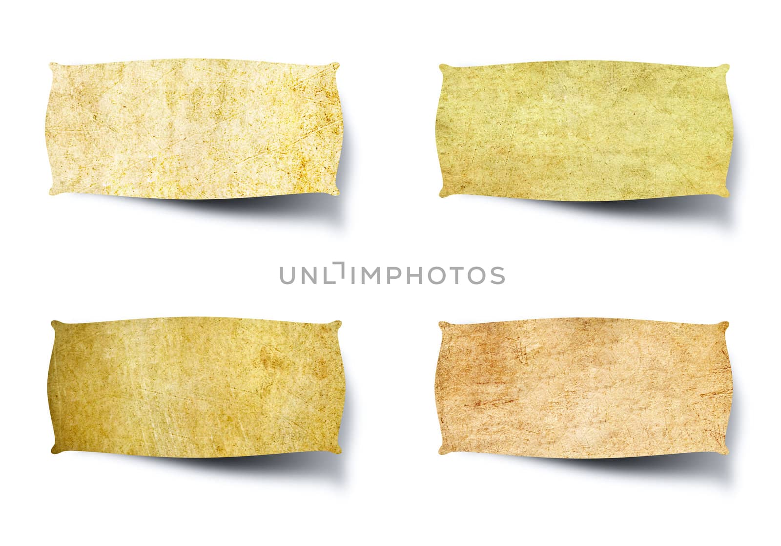 tag vintage paper isolated on white background