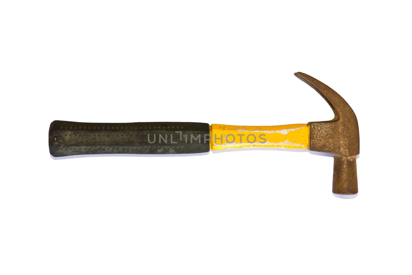 Hammer on the white background