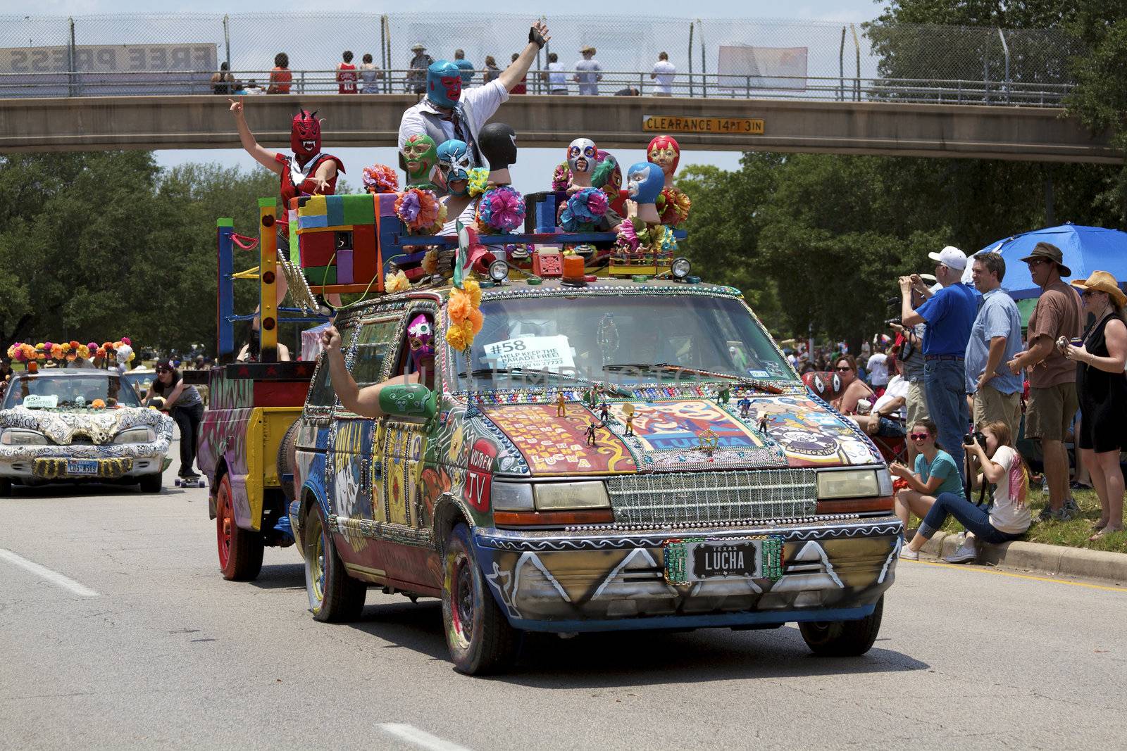 Orange Show's biggest outreach program, a vehicle for the message that art is an integral part of everyone's everyday life.