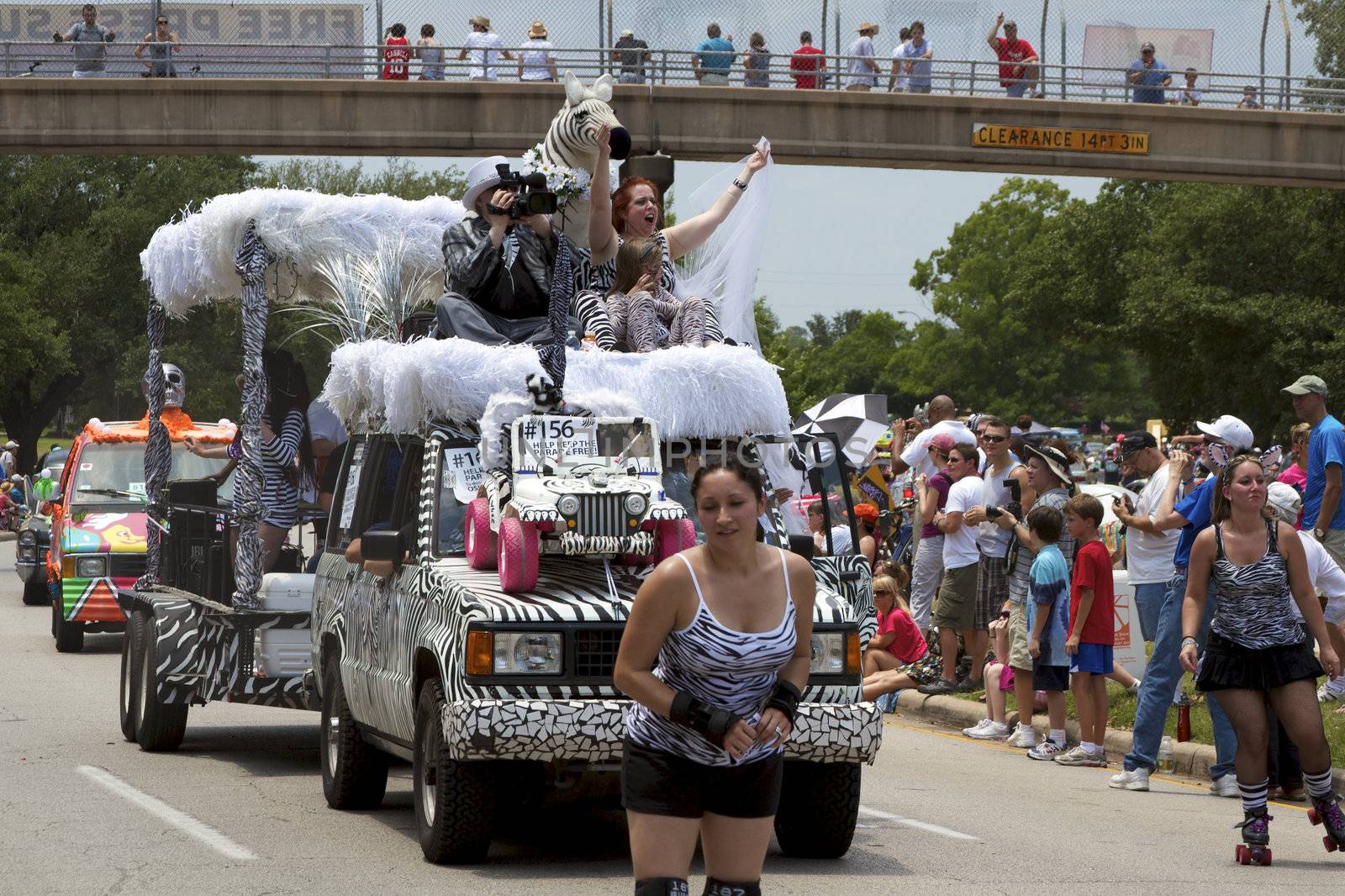 Orange Show's biggest outreach program, a vehicle for the message that art is an integral part of everyone's everyday life.