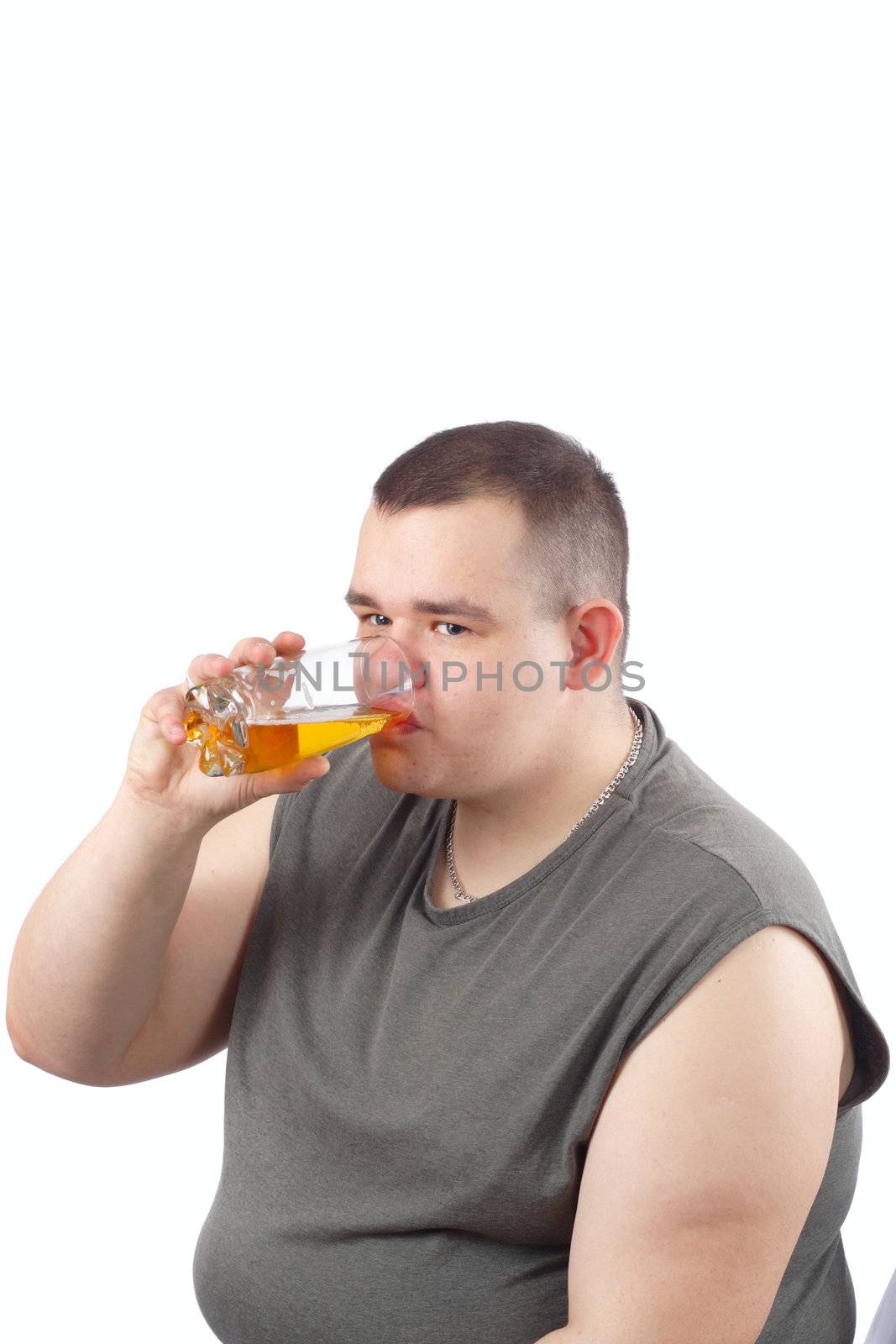 beer bibber, photo on the white background