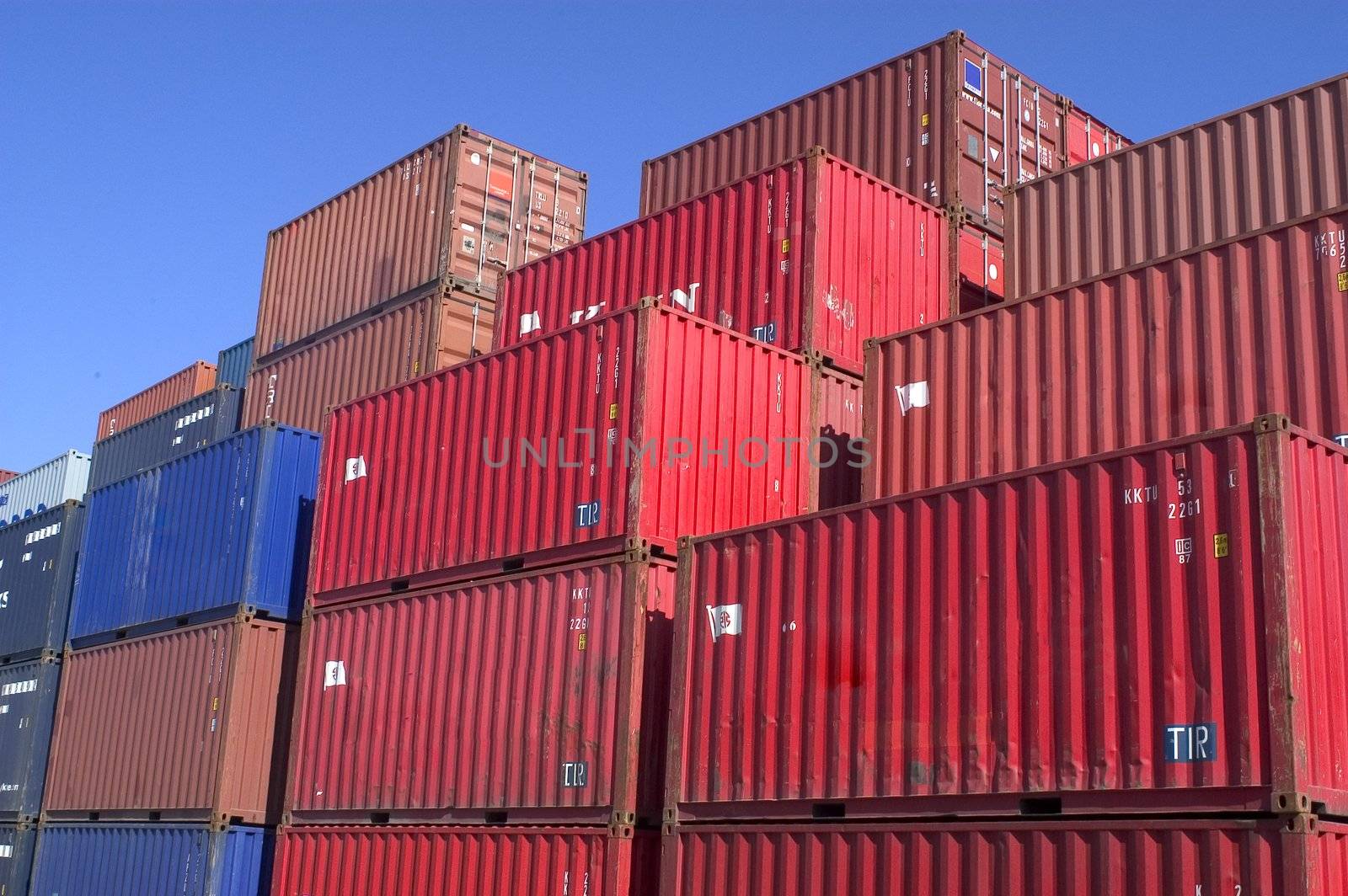 containers at the port for shipment