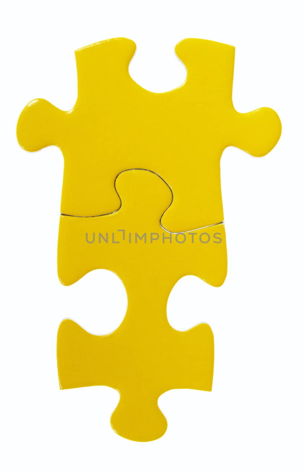 Pieces of puzzle, isolated on white background