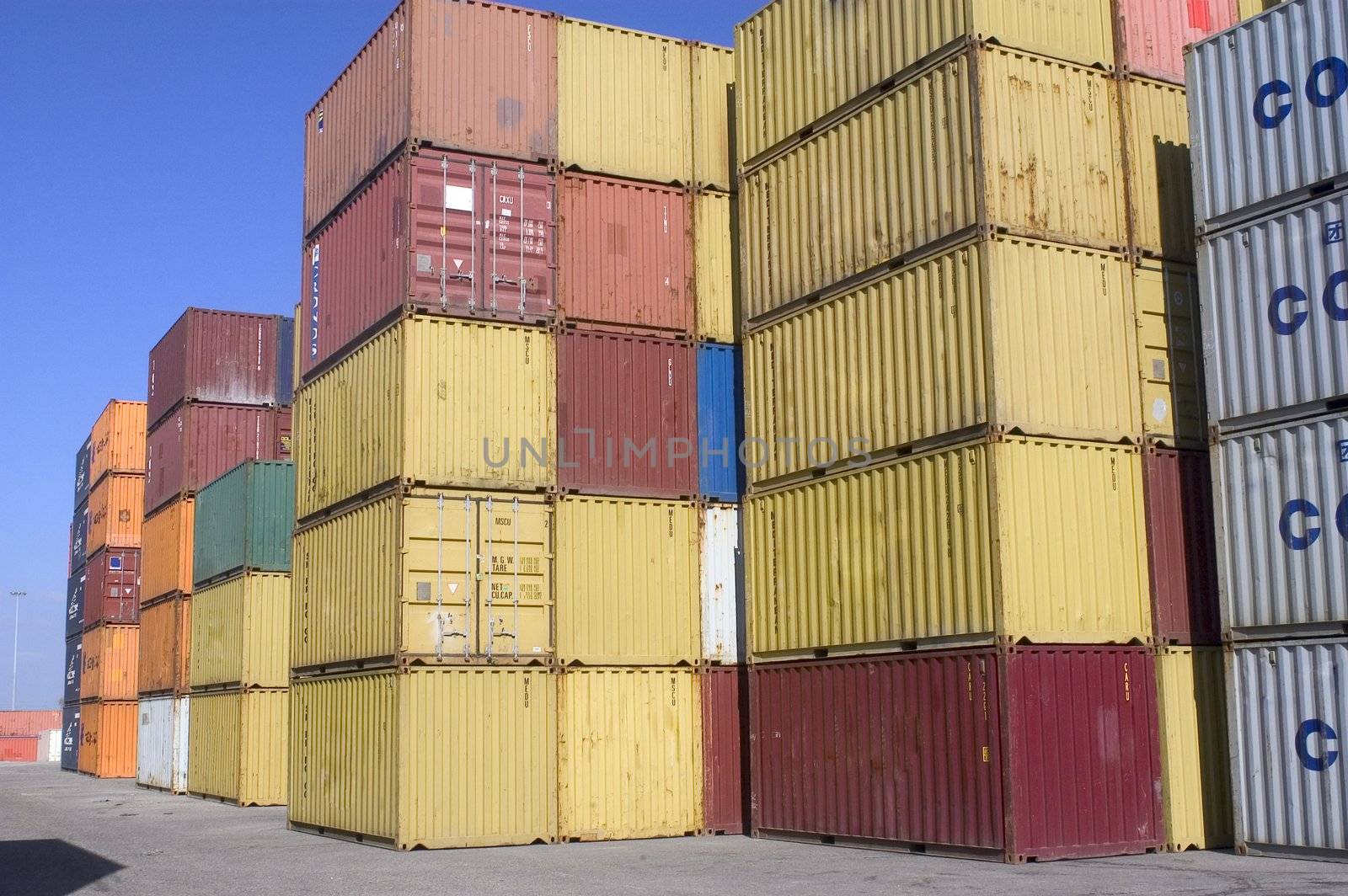 containers at the port for shipment