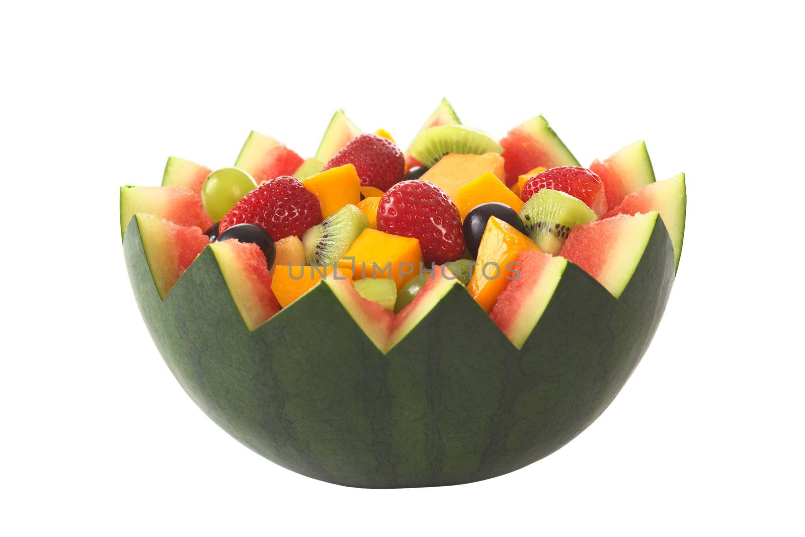 Fruit Salad in Melon Bowl by ildi