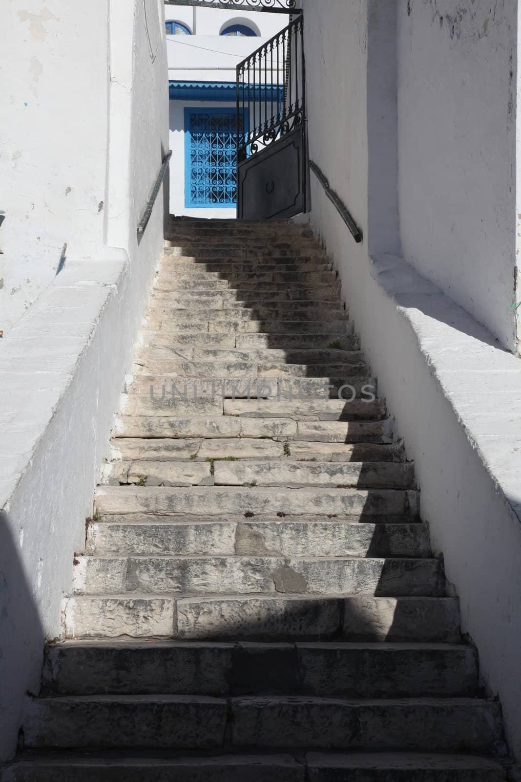 Stairway in Sidi Bou Said, Tunisia