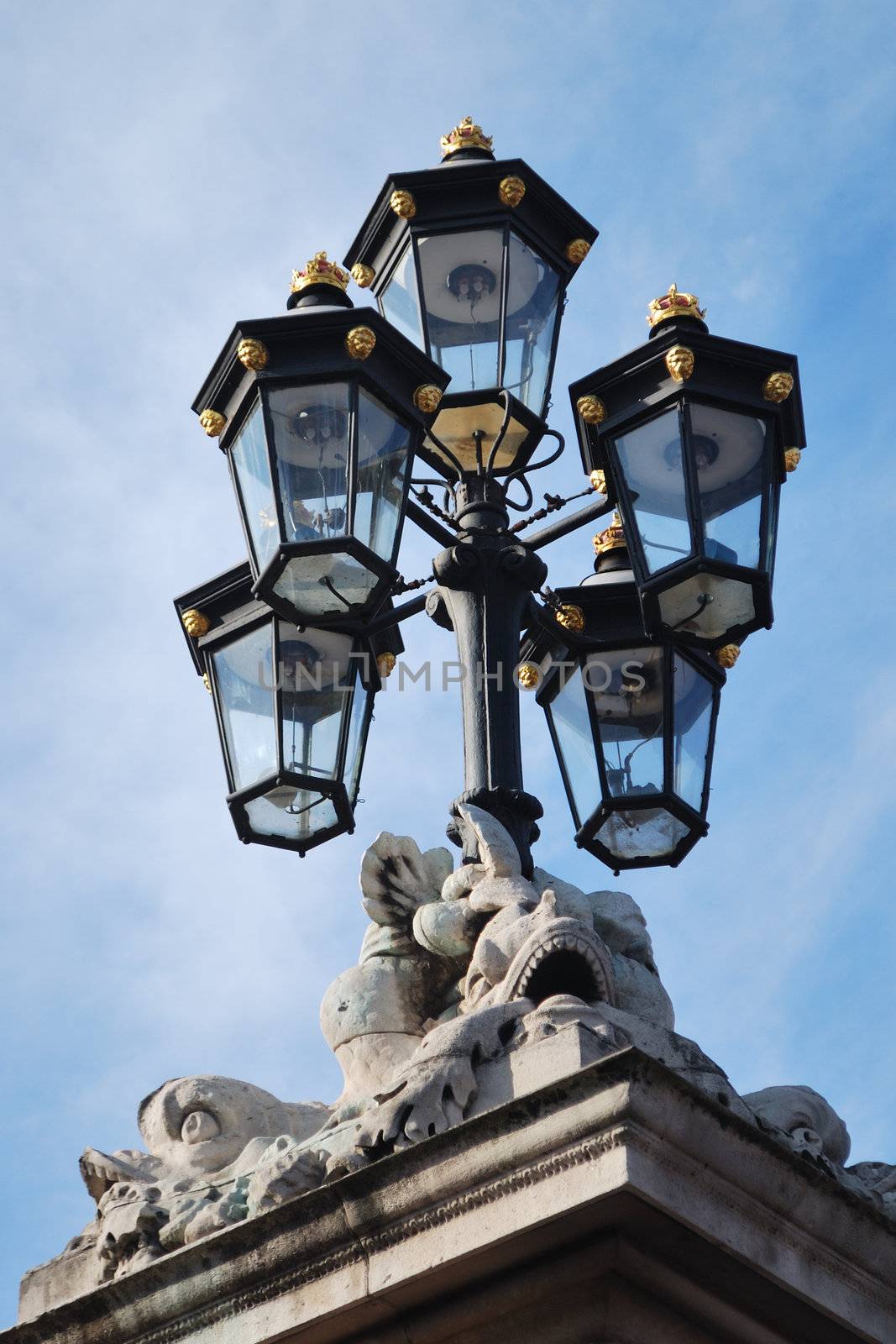 group of Ornate street lights