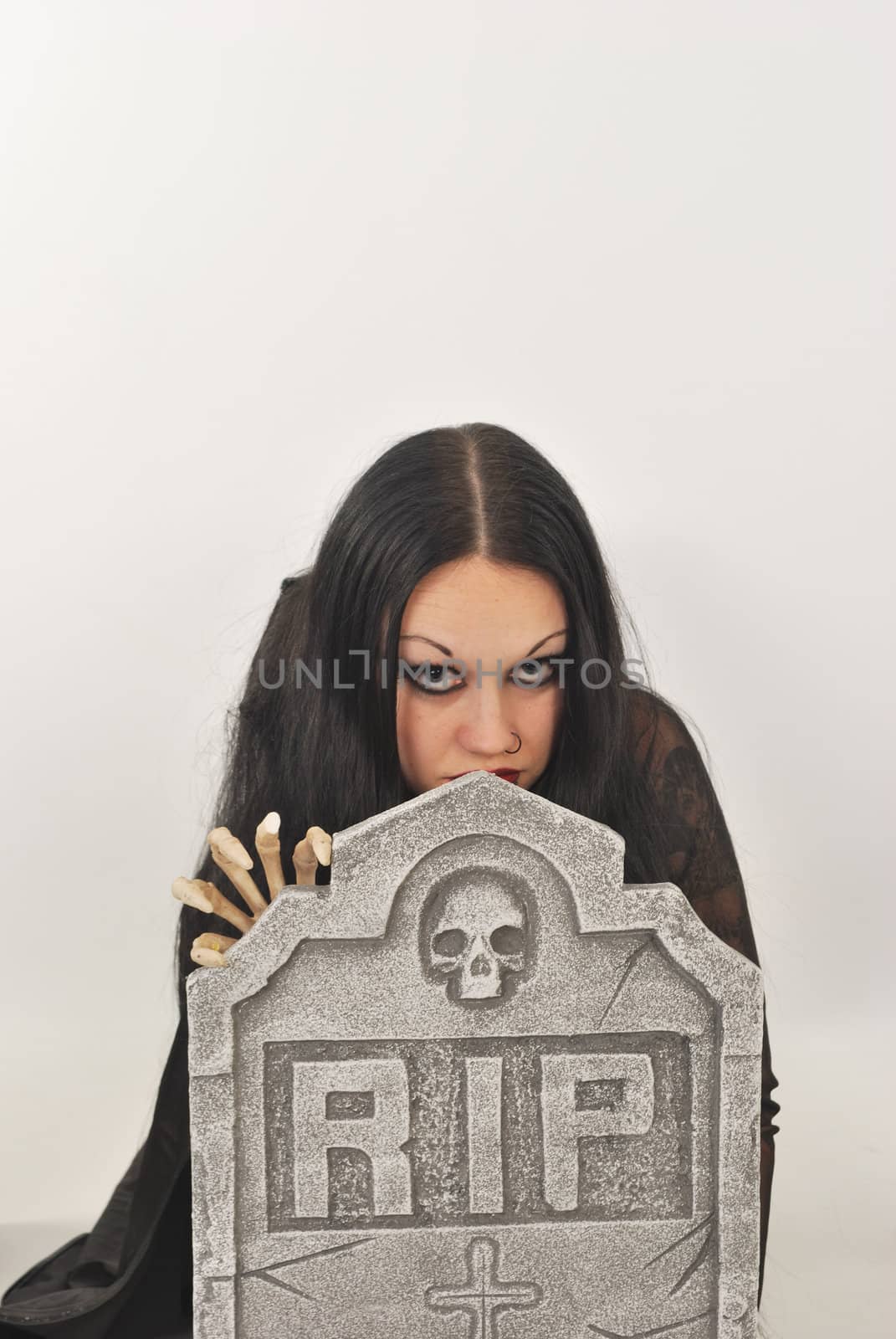 Goth with gravestone by pauws99