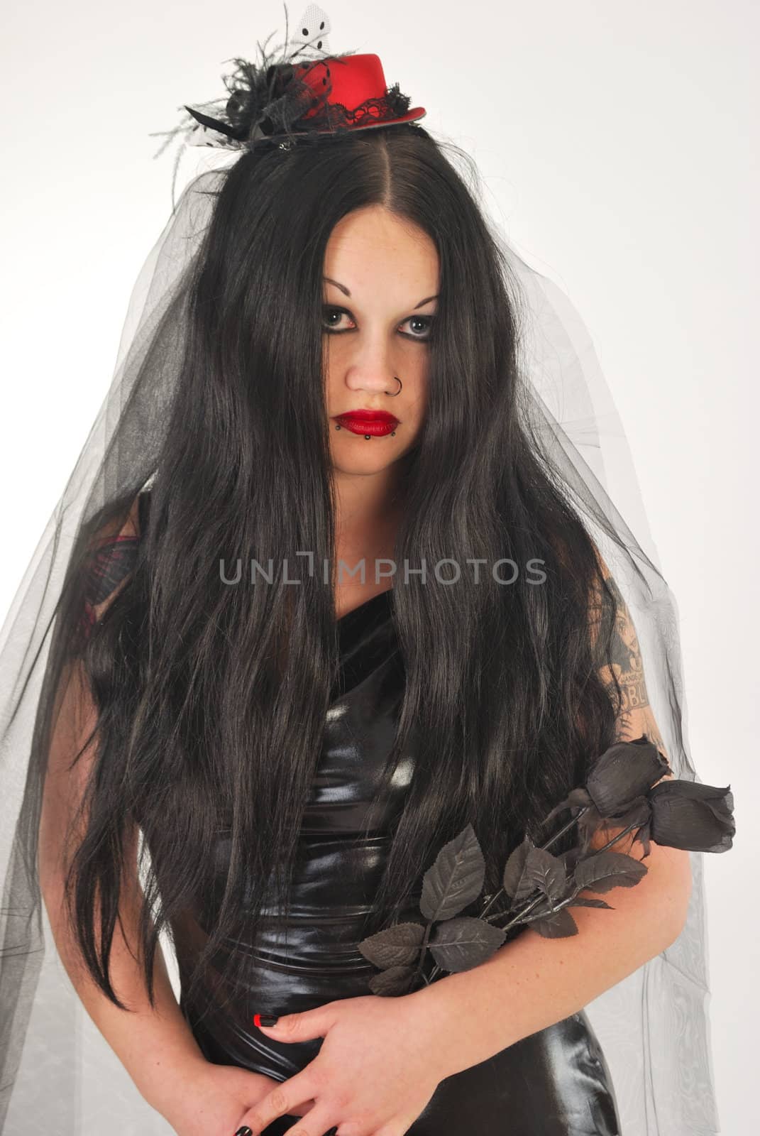 Satans Bride with Black Roses