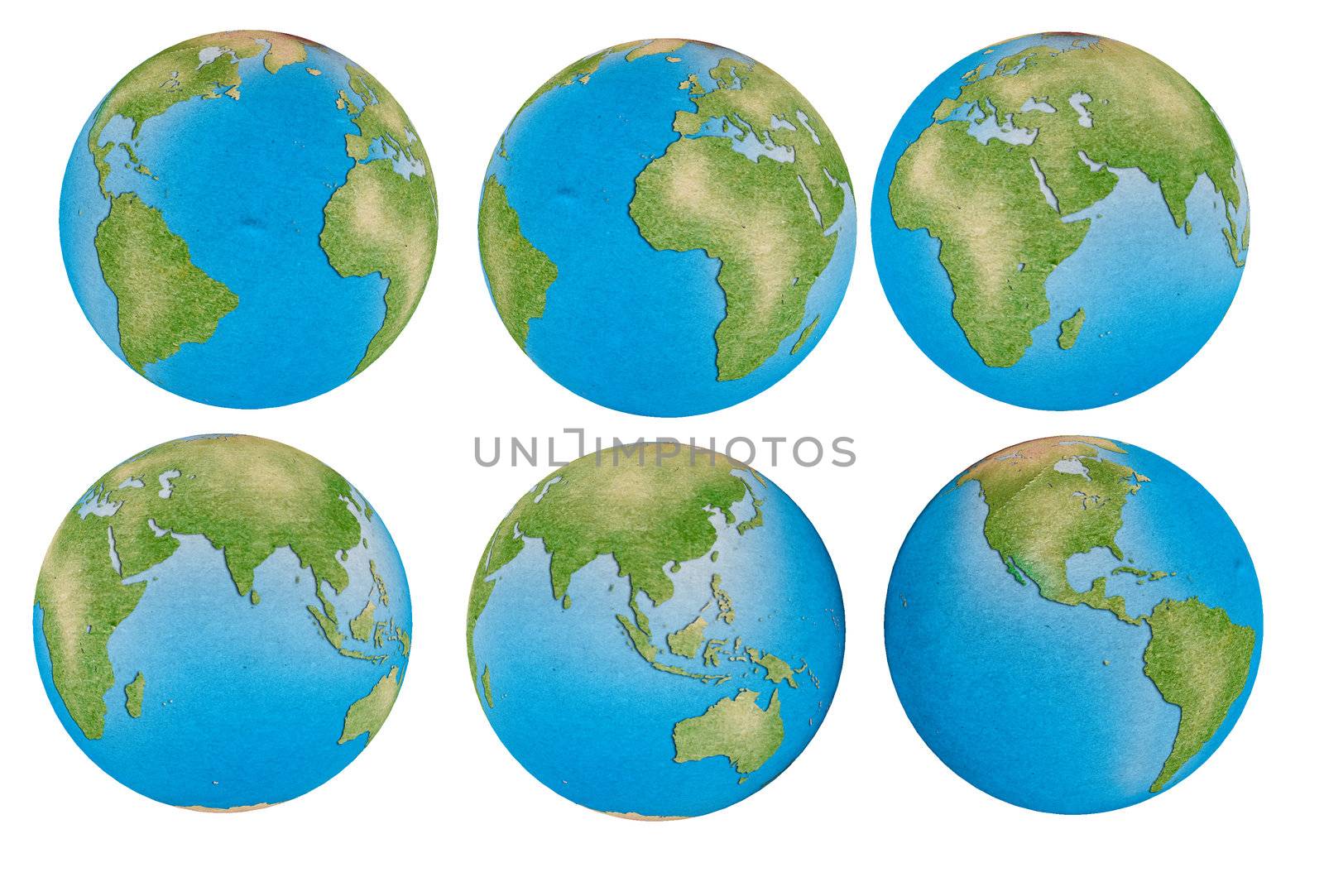 recycle world map for your background by Suriyaphoto