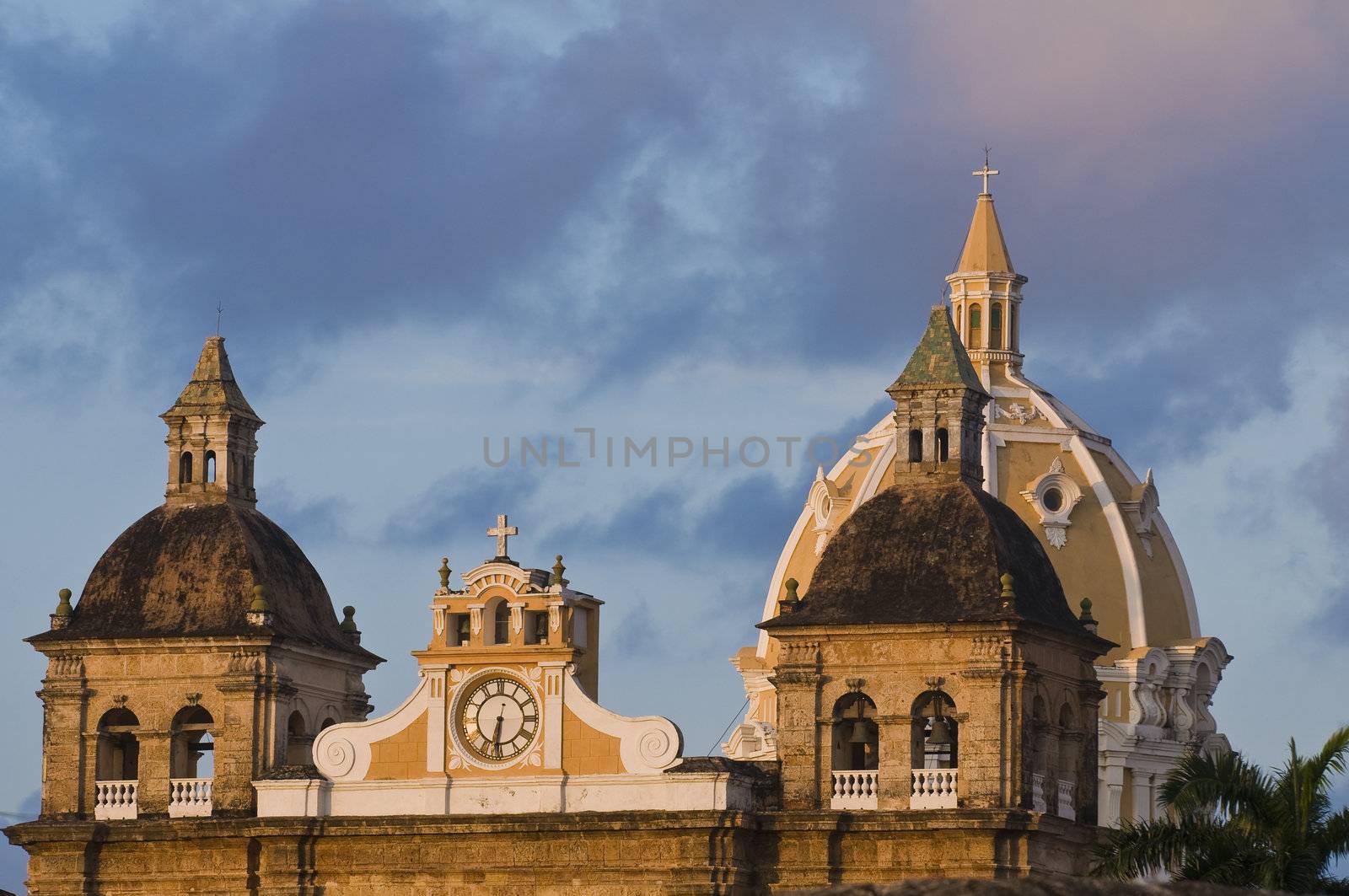 The architecture of  "Cartagena de indias" Colombia 