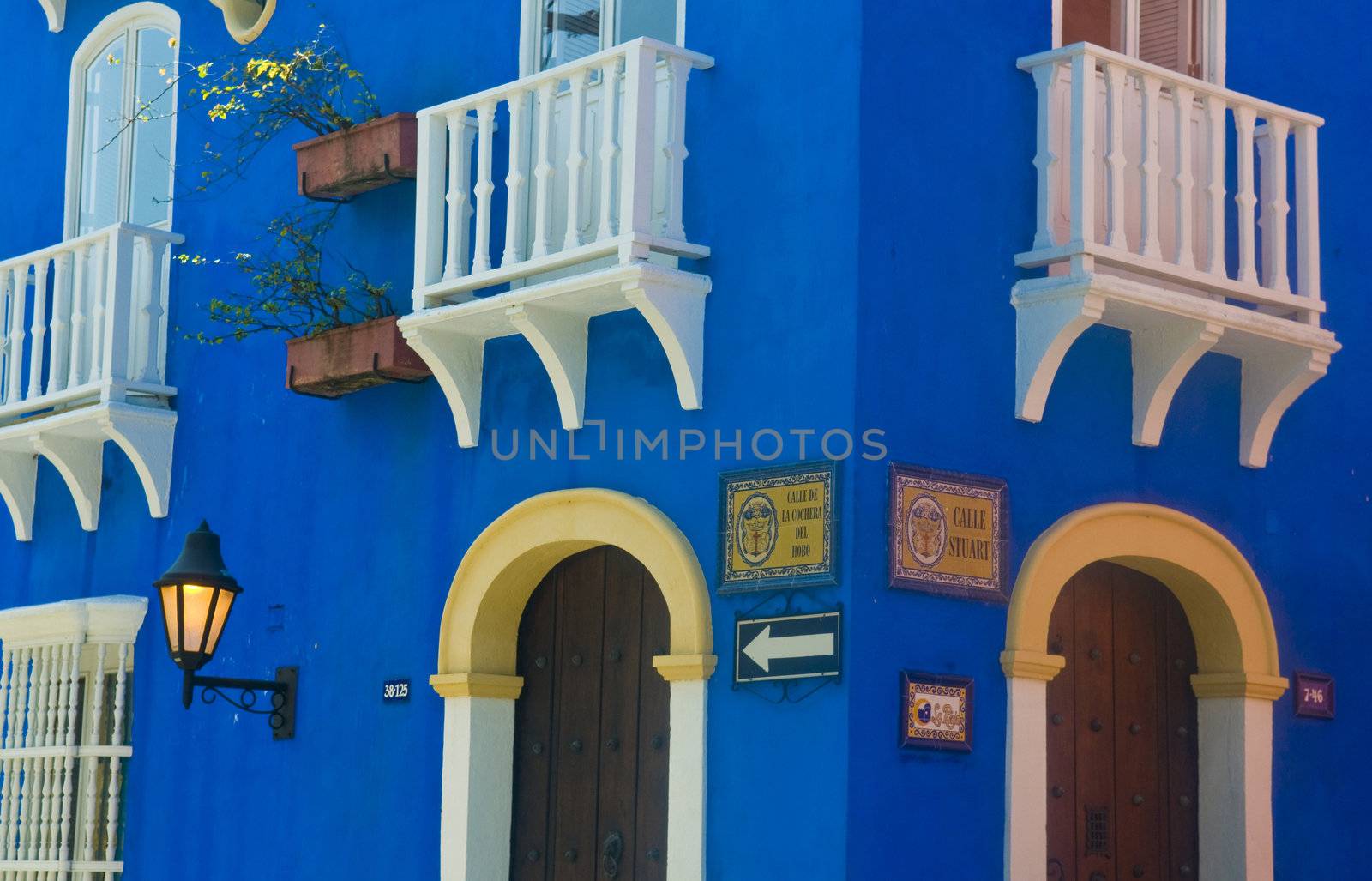 The architecture of  "Cartagena de indias" Colombia 