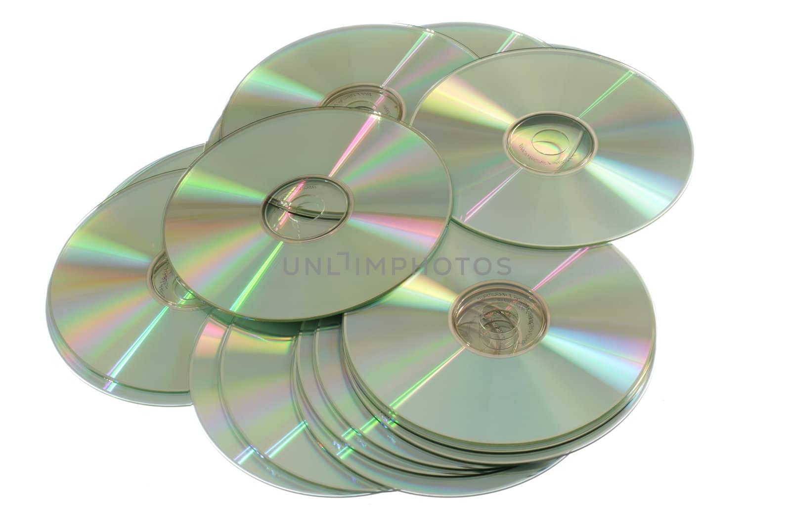 cd or dvd disc photo on the white background