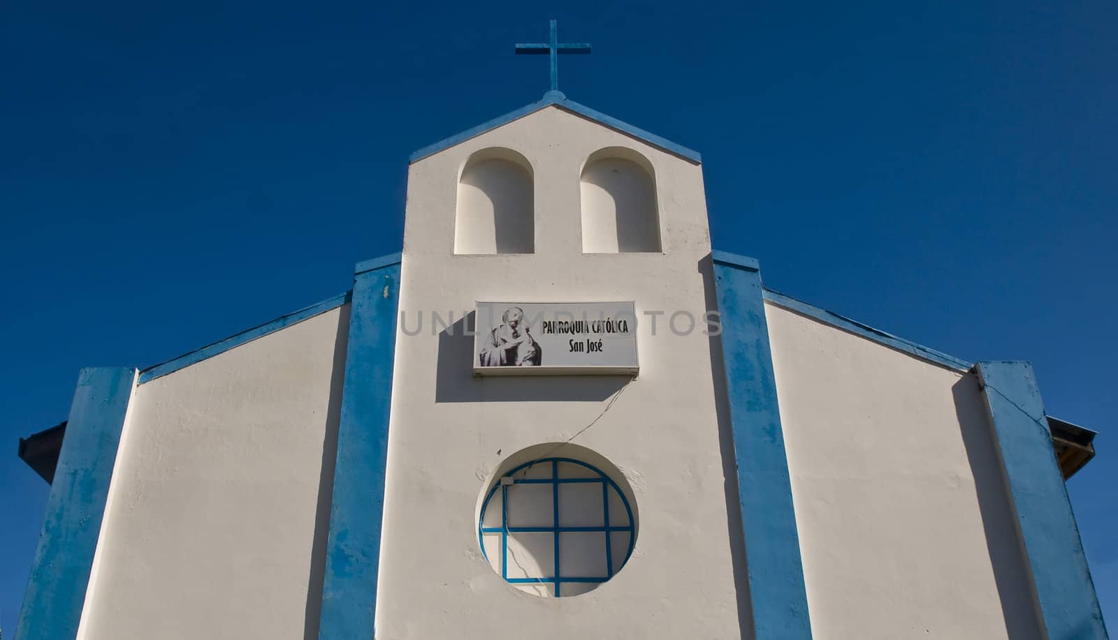 Church in the Caribbean island of San Andres 